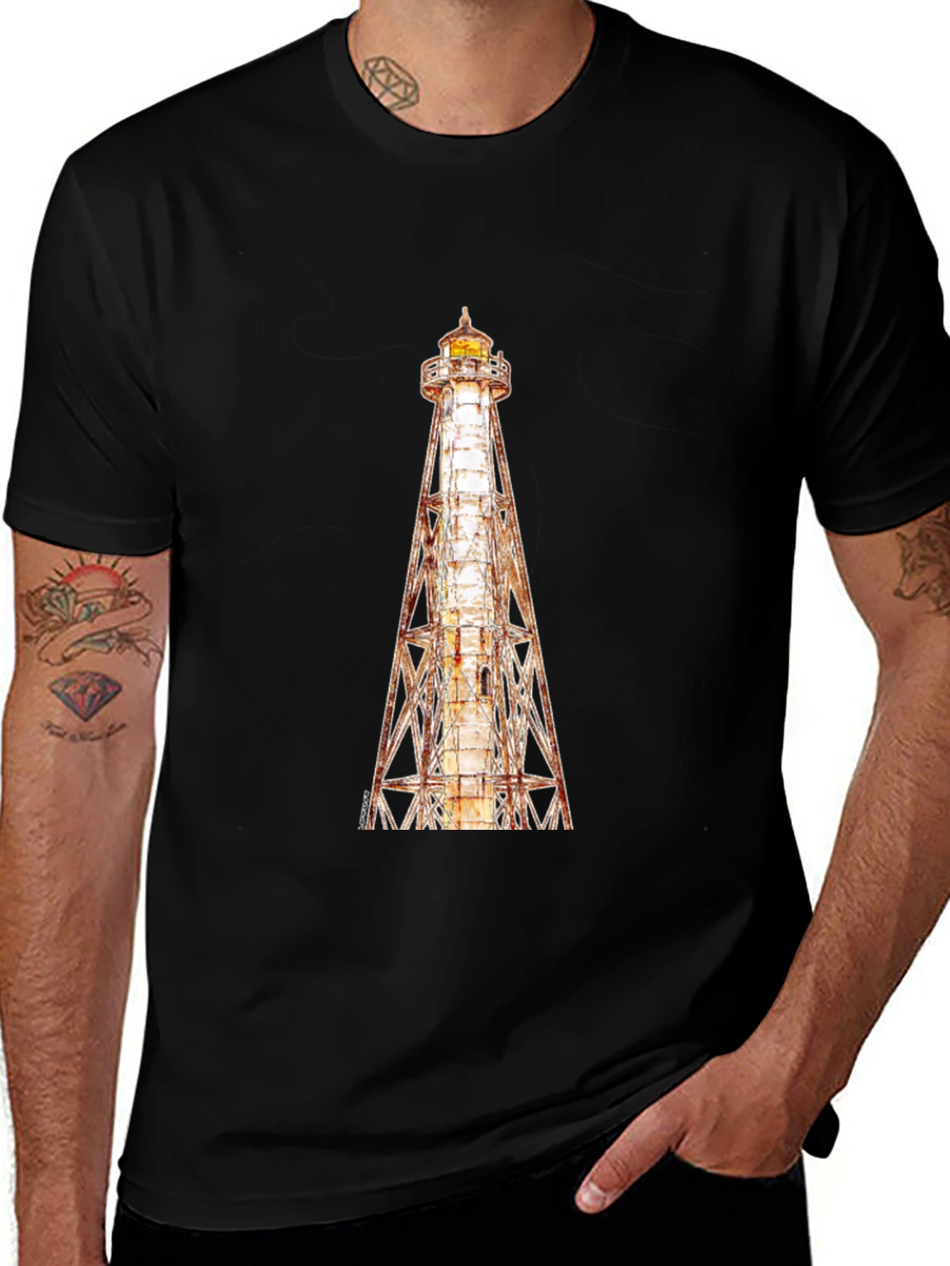 Lighthouse Graphic Tee - Coastal Style