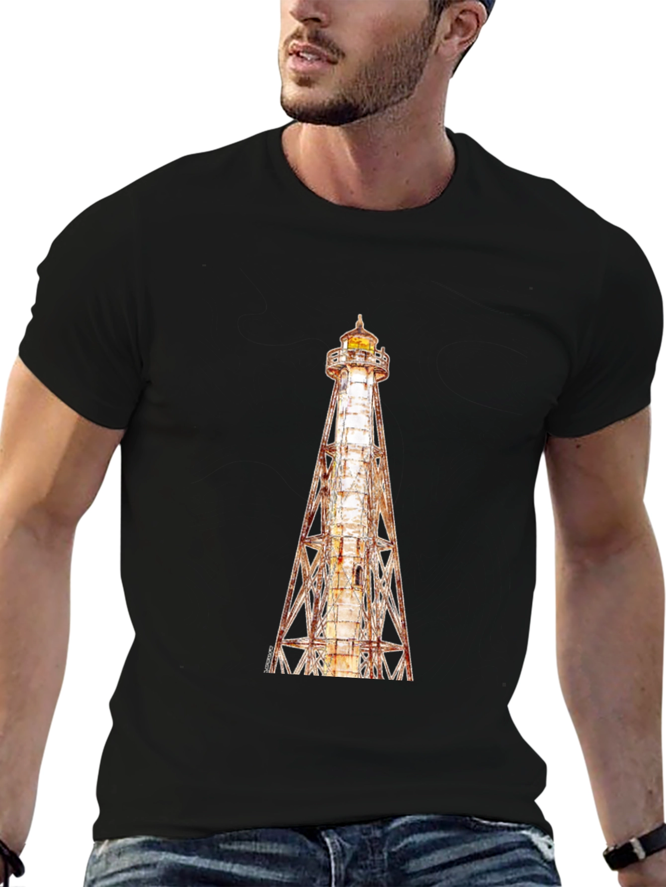 Lighthouse Graphic Tee - Coastal Style