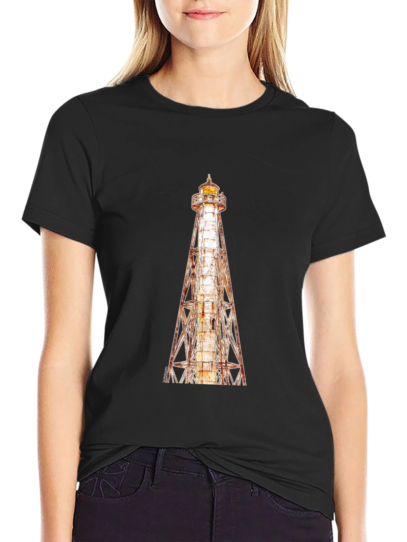 Lighthouse Graphic Tee - Coastal Style