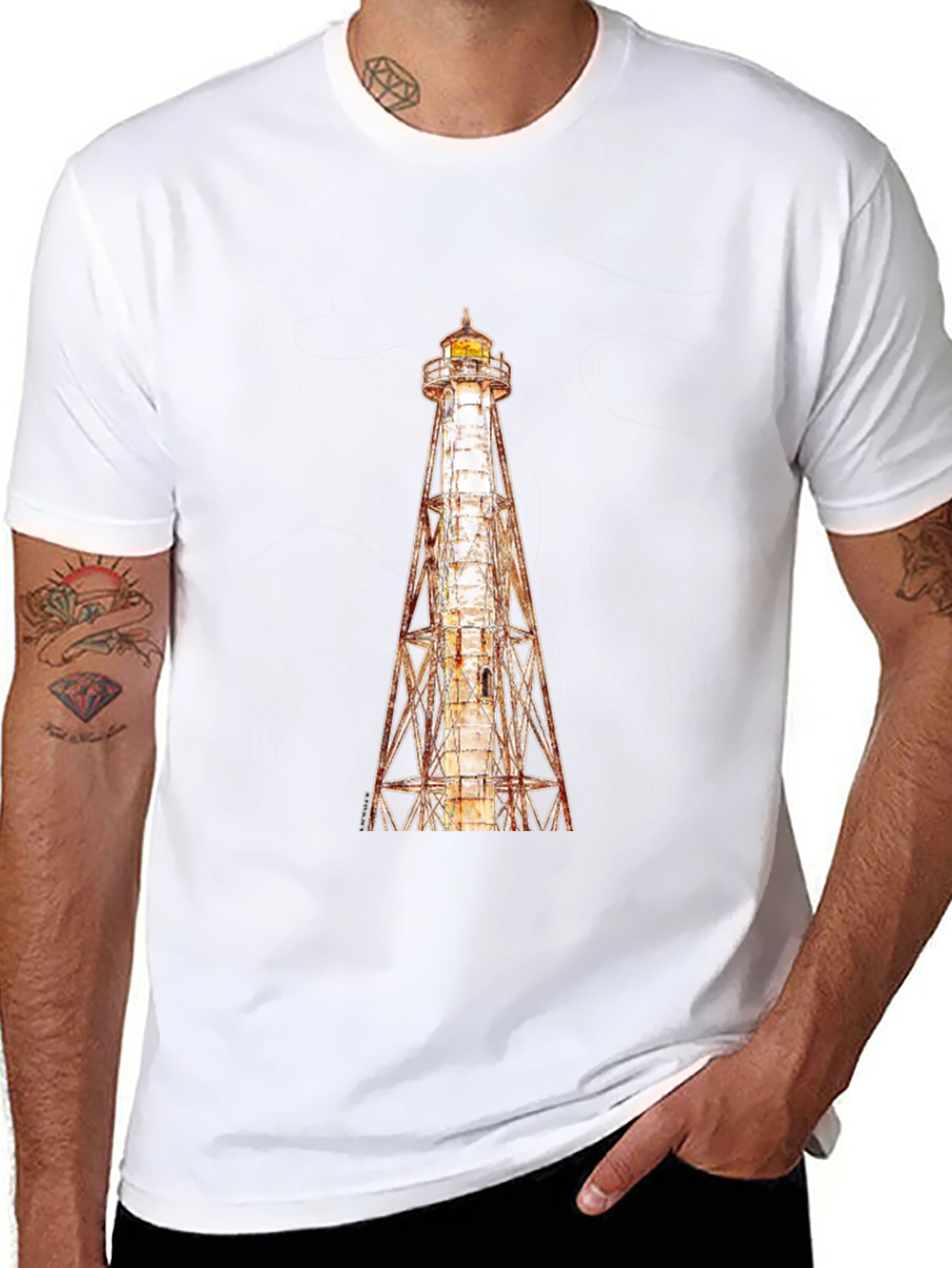 Lighthouse Graphic Tee - Coastal Style