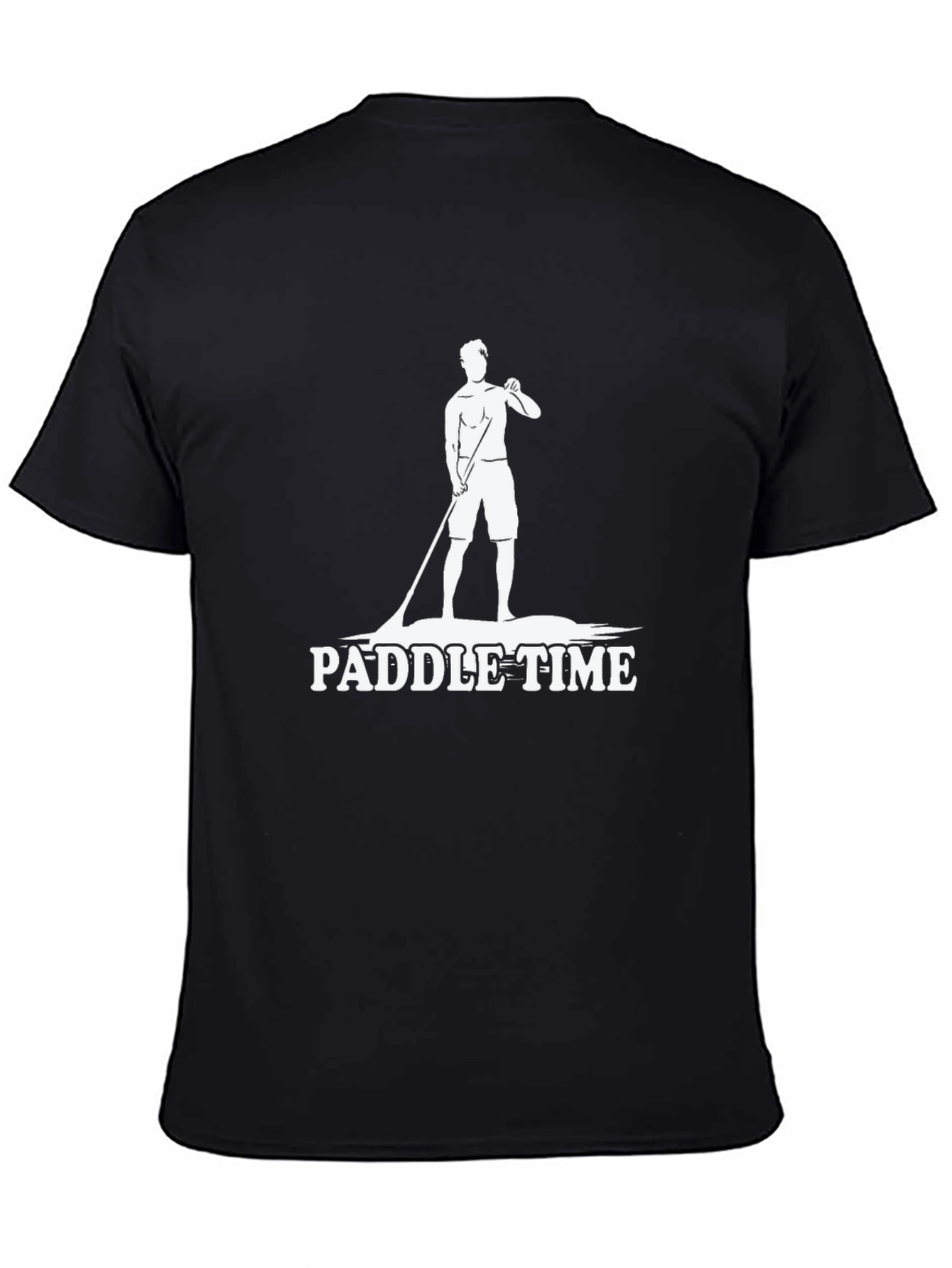 Paddle Time Black Graphic T-Shirt