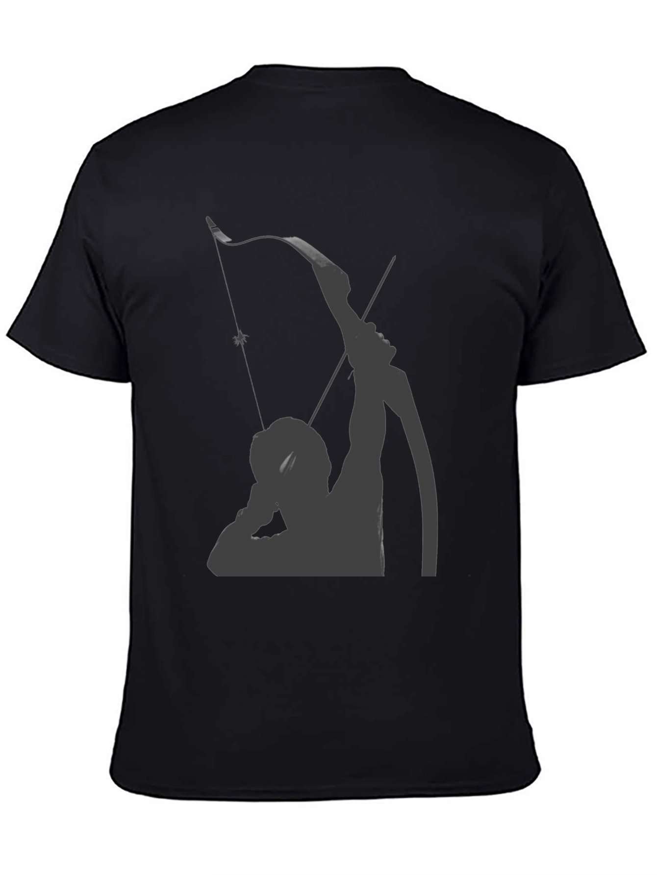 Archer Graphic Tee - Black Cotton Blend