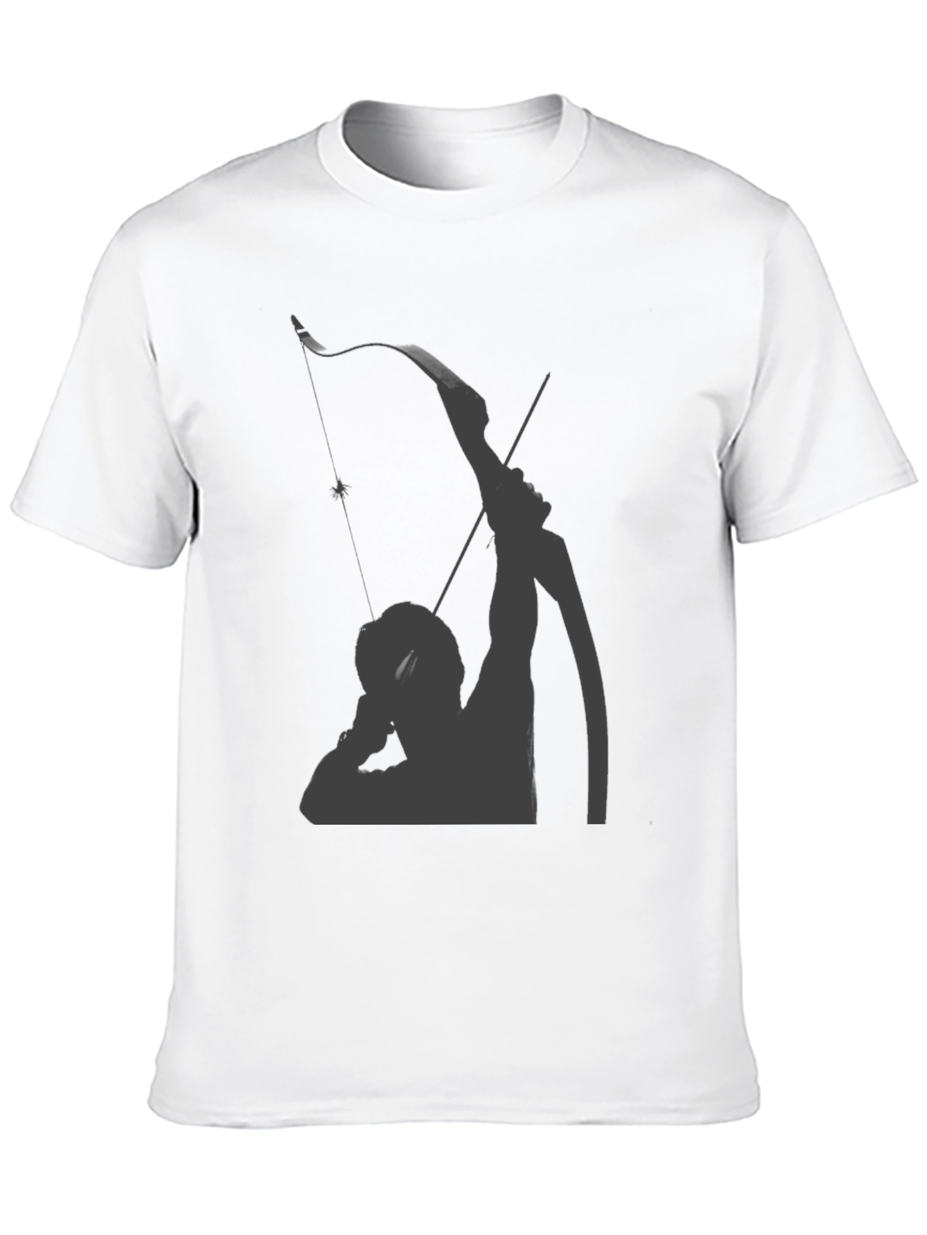 Archer Graphic Tee - Black Cotton Blend