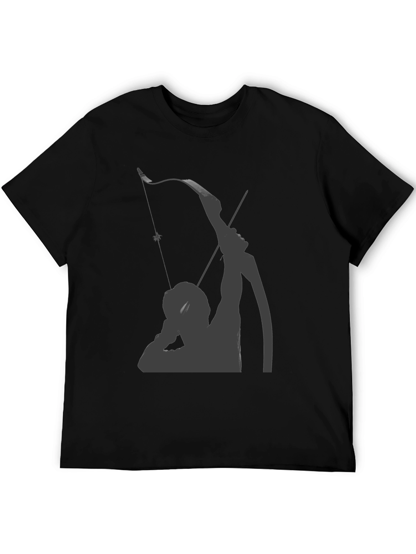 Archer Graphic Tee - Black Cotton Blend