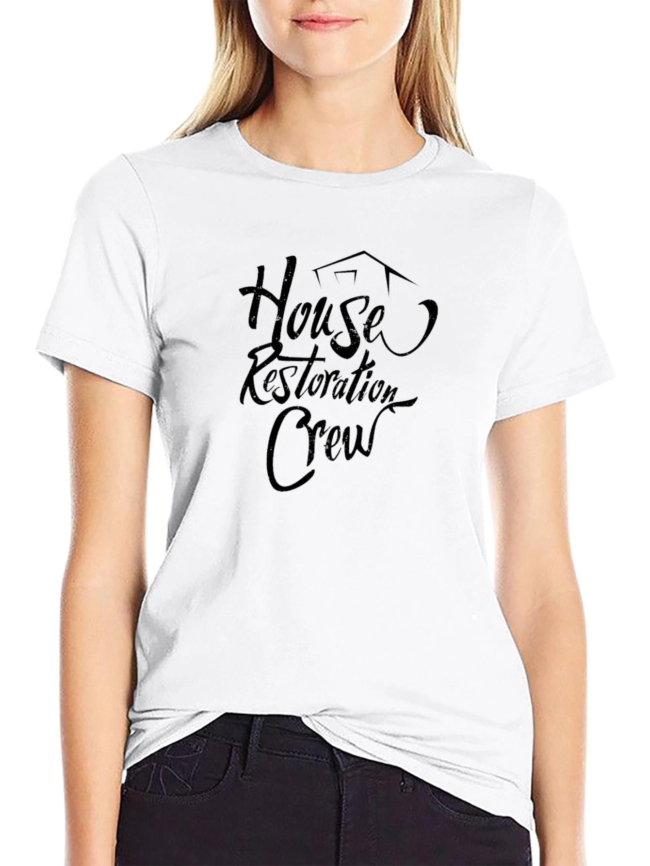 House Restoration Crew T-Shirt - Black Graphic Tee