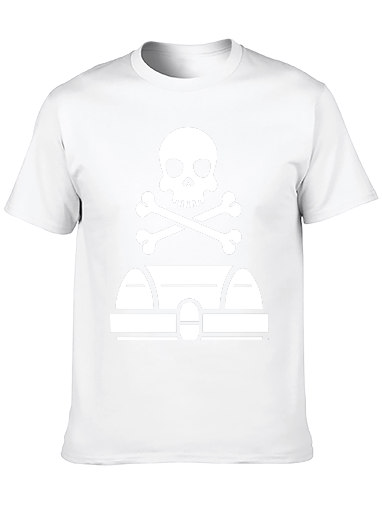 Pirate Tomb T-Shirt - Skull & Crossbones Graphic Tee