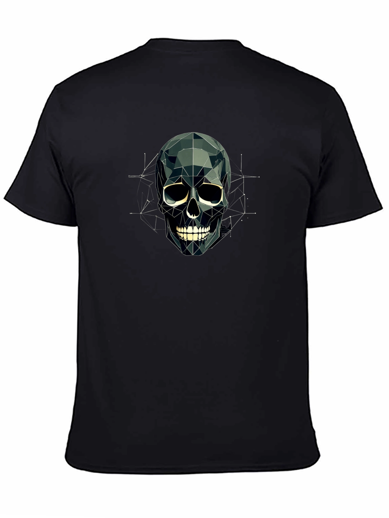 Geometric Skull T-Shirt - Modern Graphic Tee