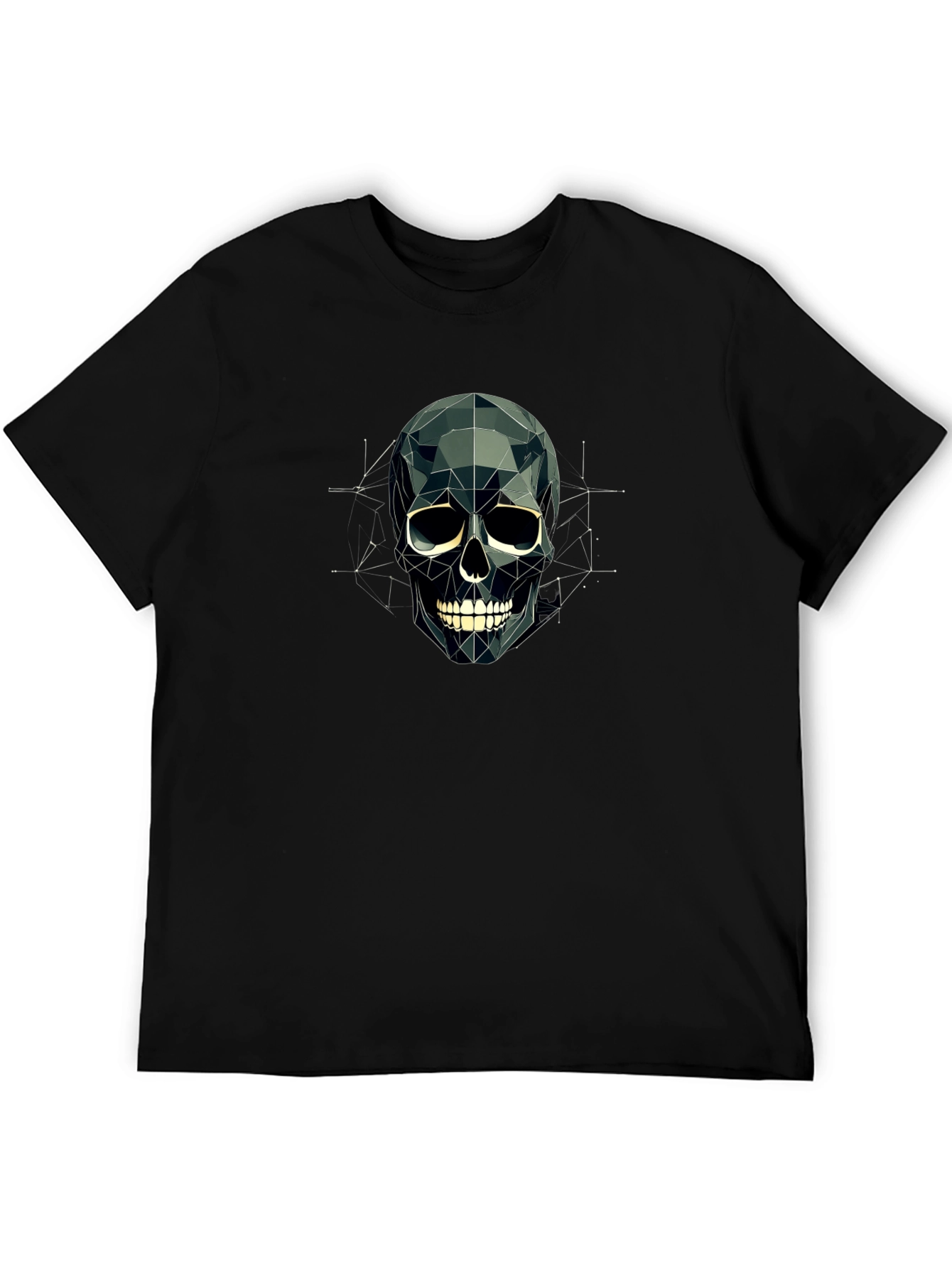 Geometric Skull T-Shirt - Modern Graphic Tee