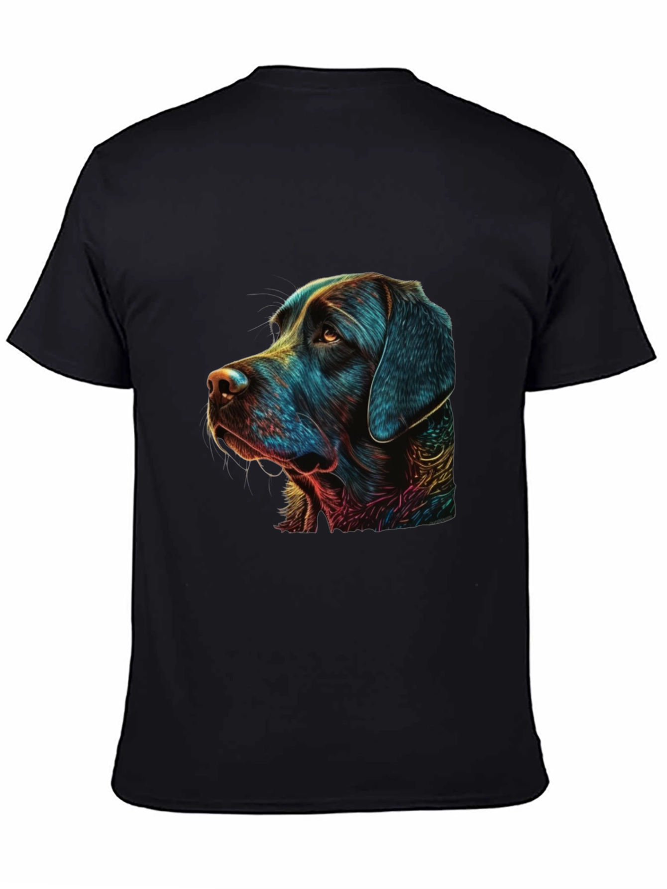 Cool Dog Graphic Black T-Shirt