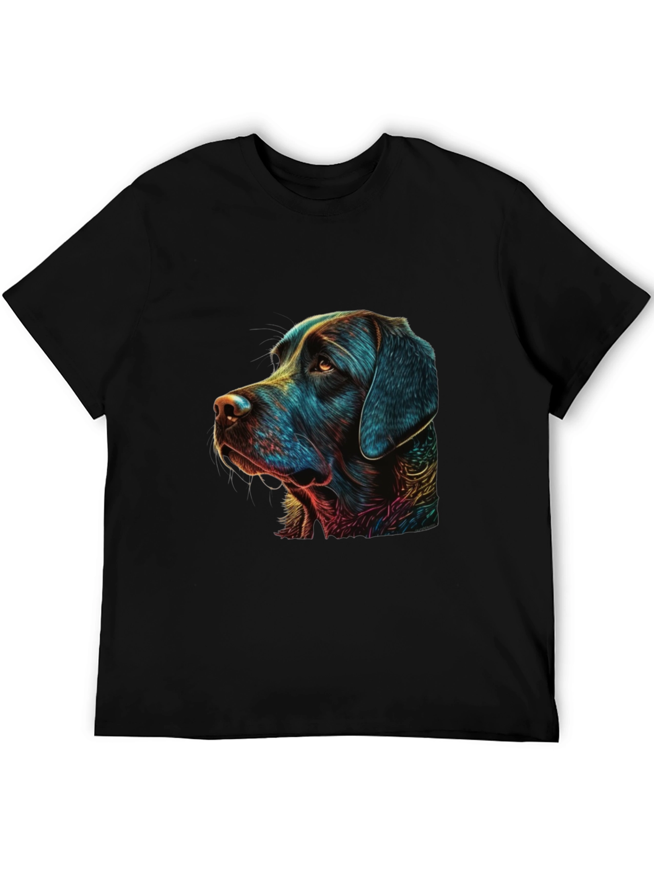 Cool Dog Graphic Black T-Shirt