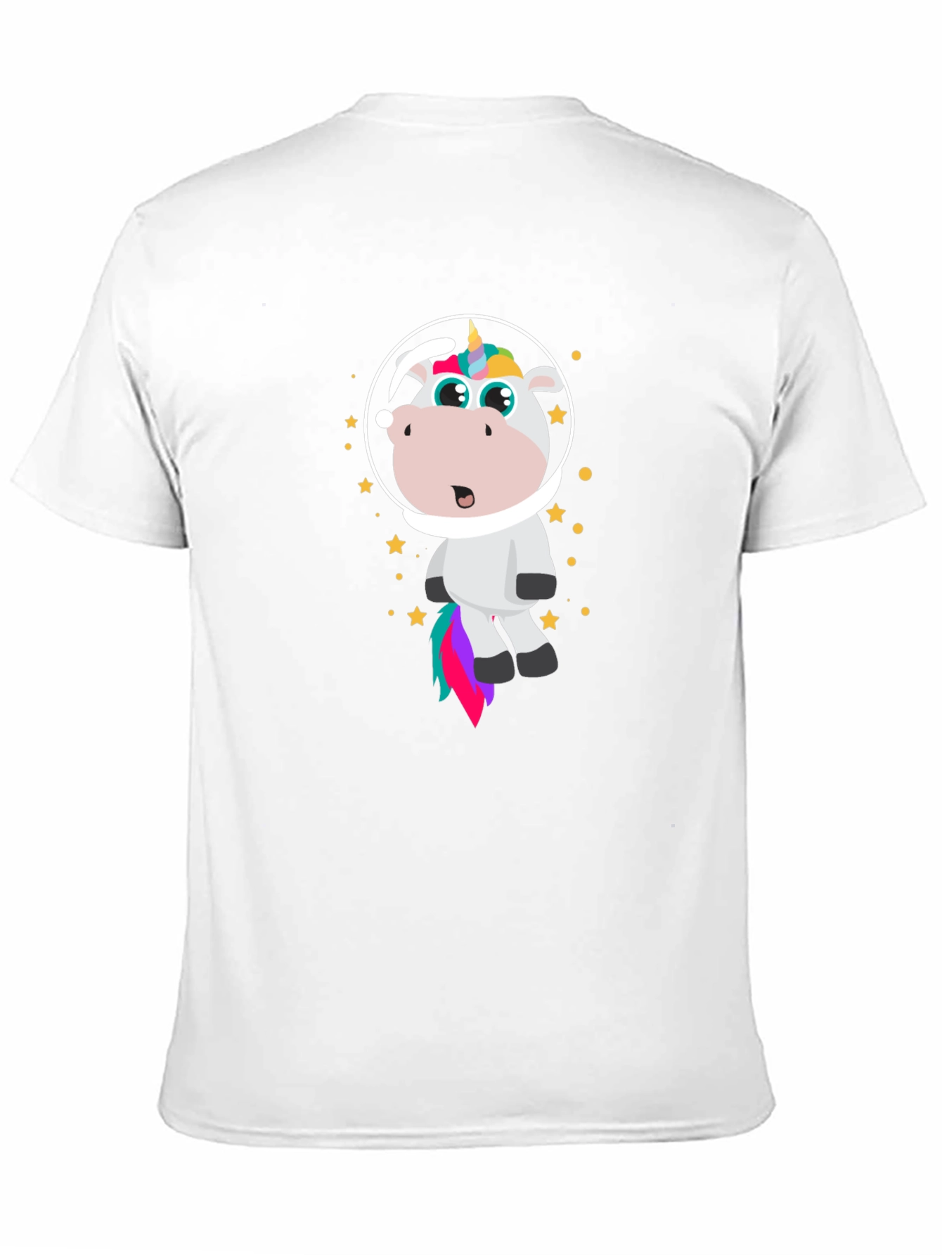 Astronaut Unicorn Graphic Tee - Black
