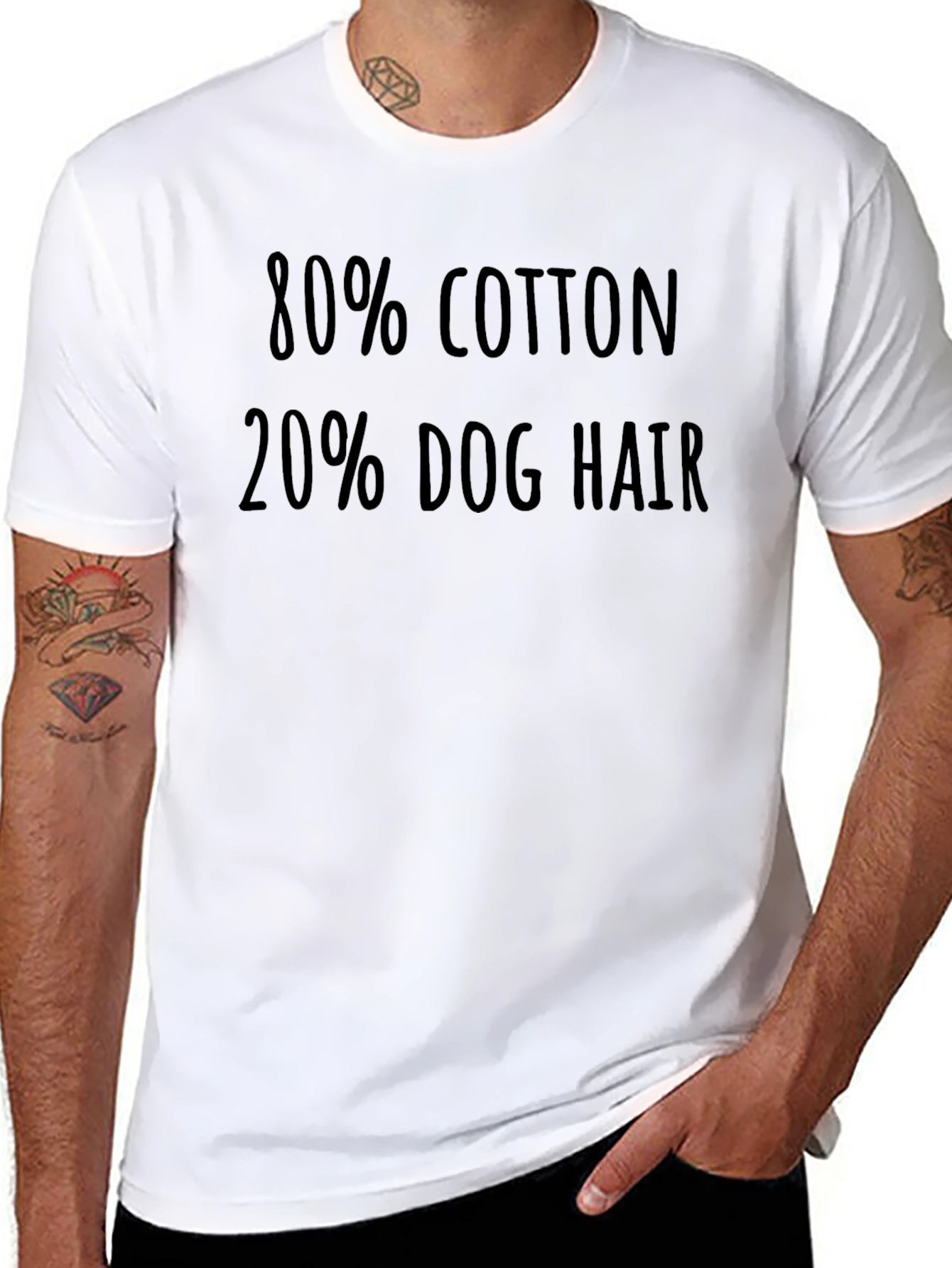 80% Cotton 20% Dog Hair Tee