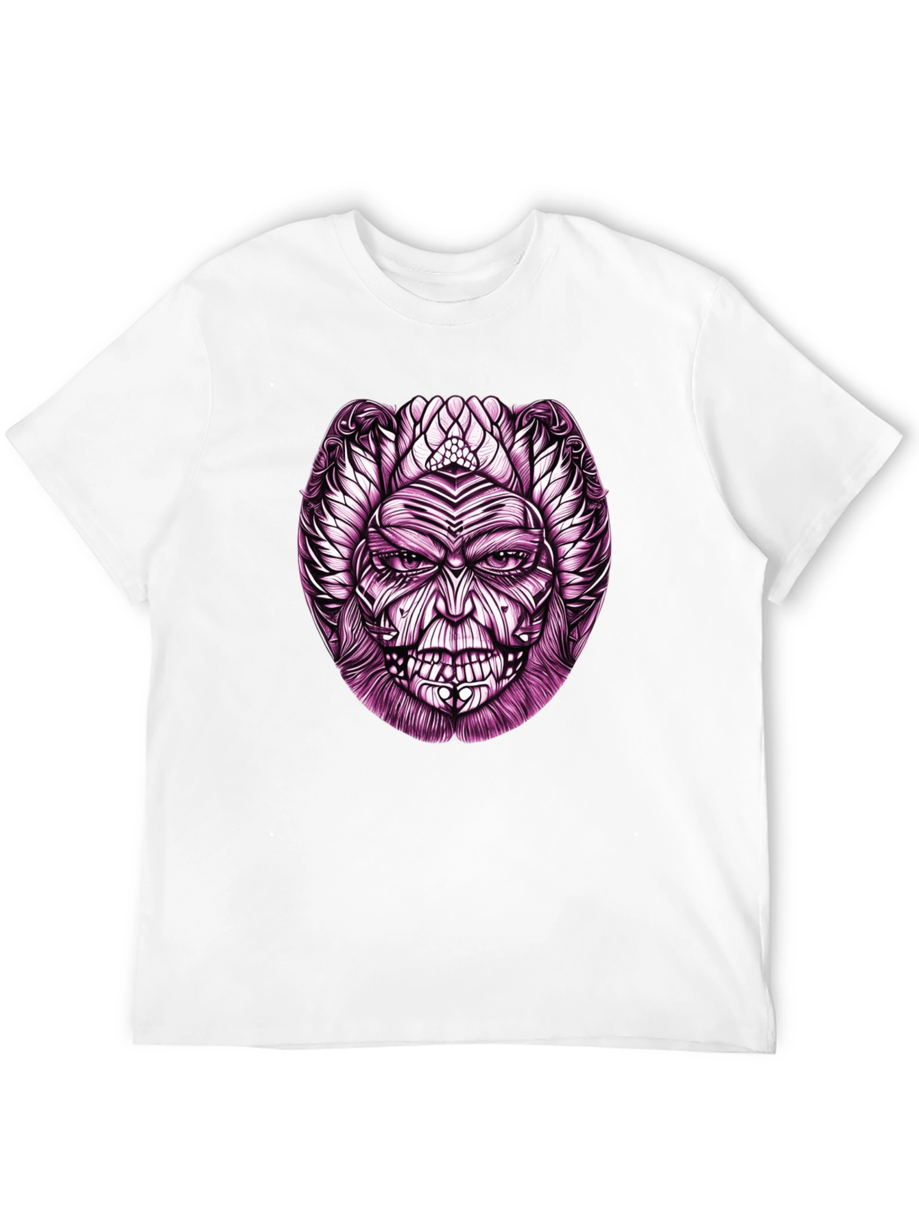 Mens Graphic Tee - Mystic Mask Design