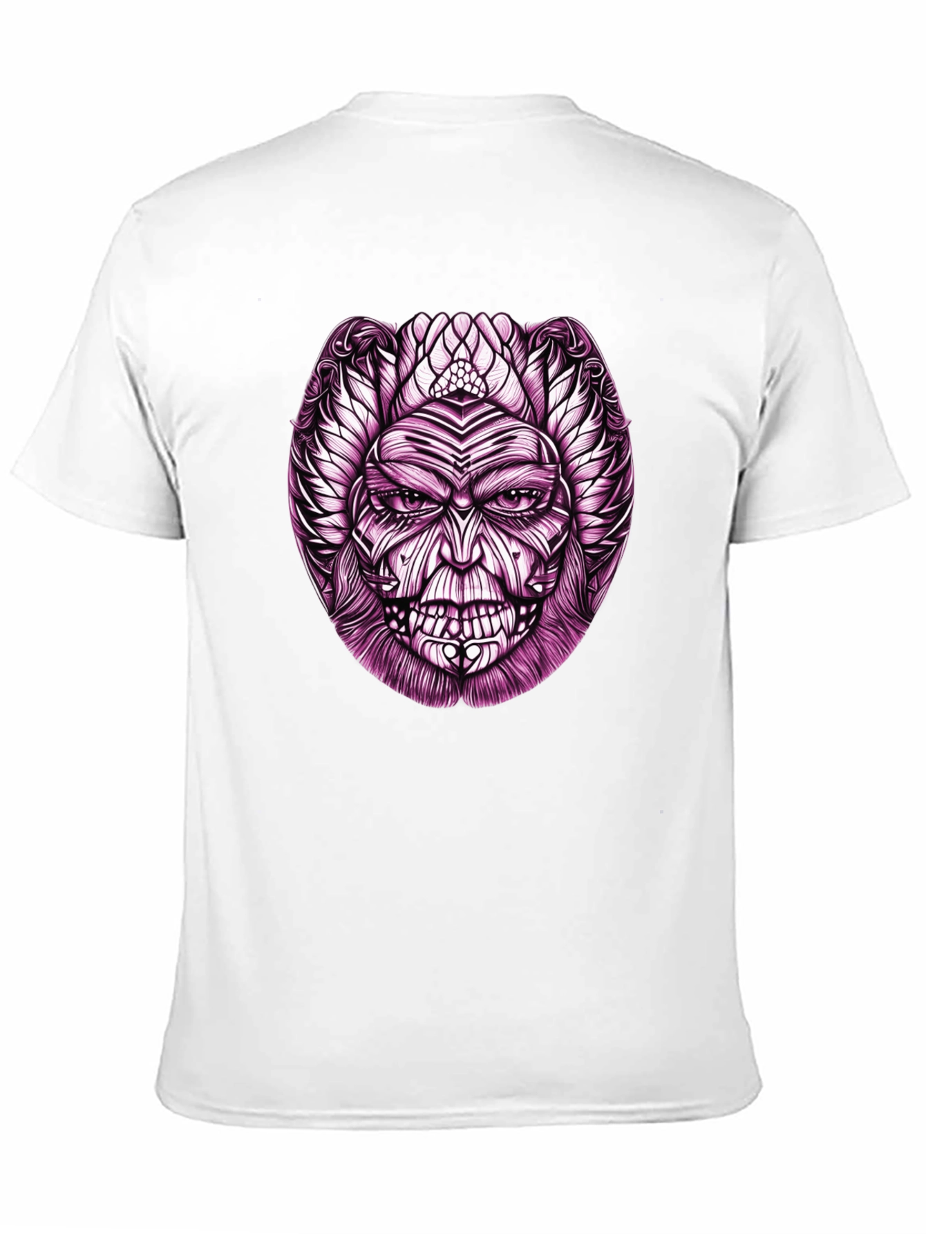 Mens Graphic Tee - Mystic Mask Design