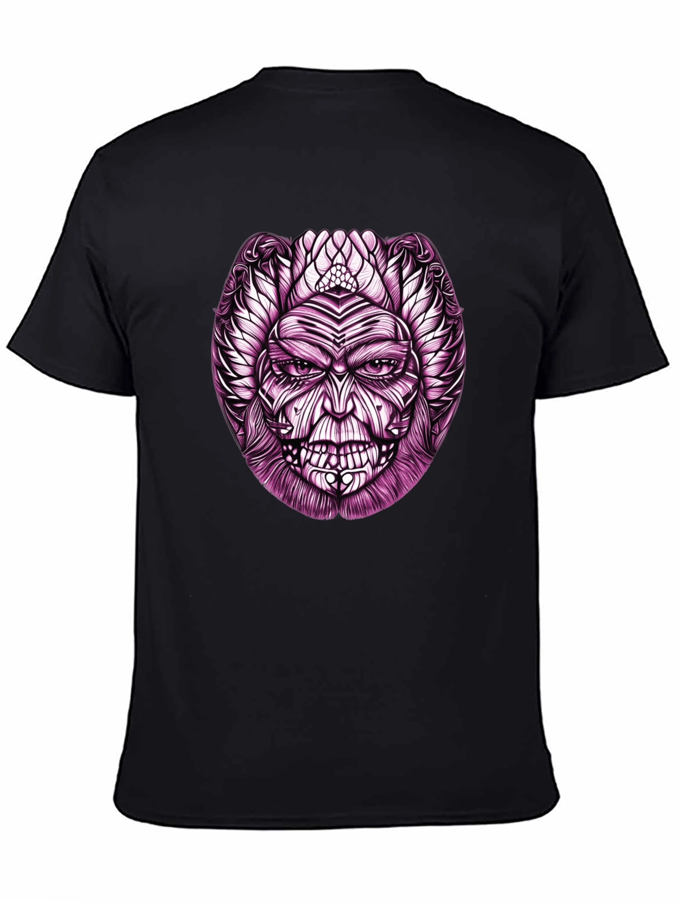 Mens Graphic Tee - Mystic Mask Design