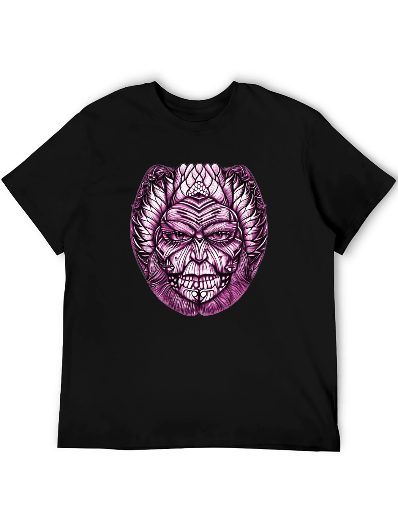 Mens Graphic Tee - Mystic Mask Design