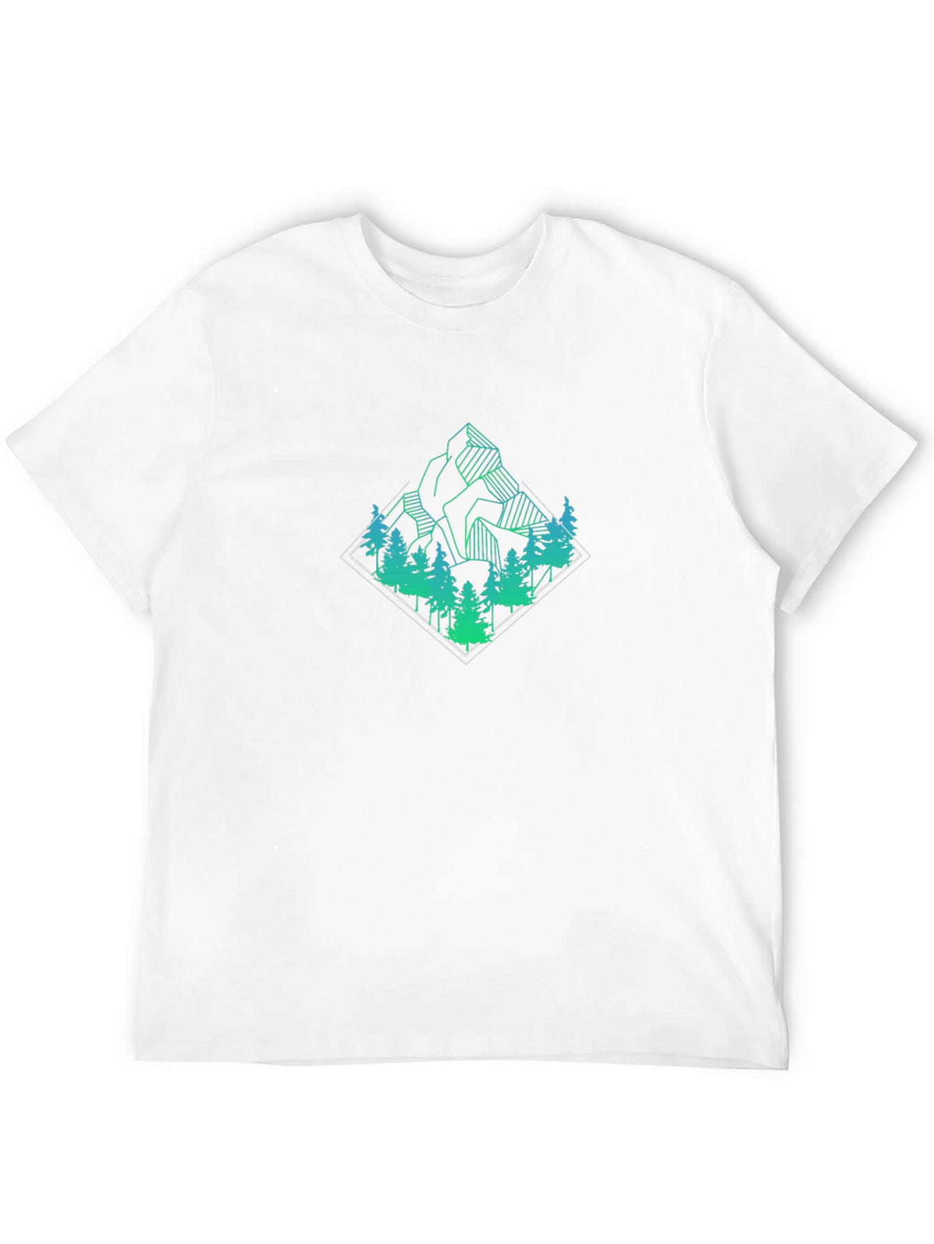 Mountain Forest Graphic Tee - Black