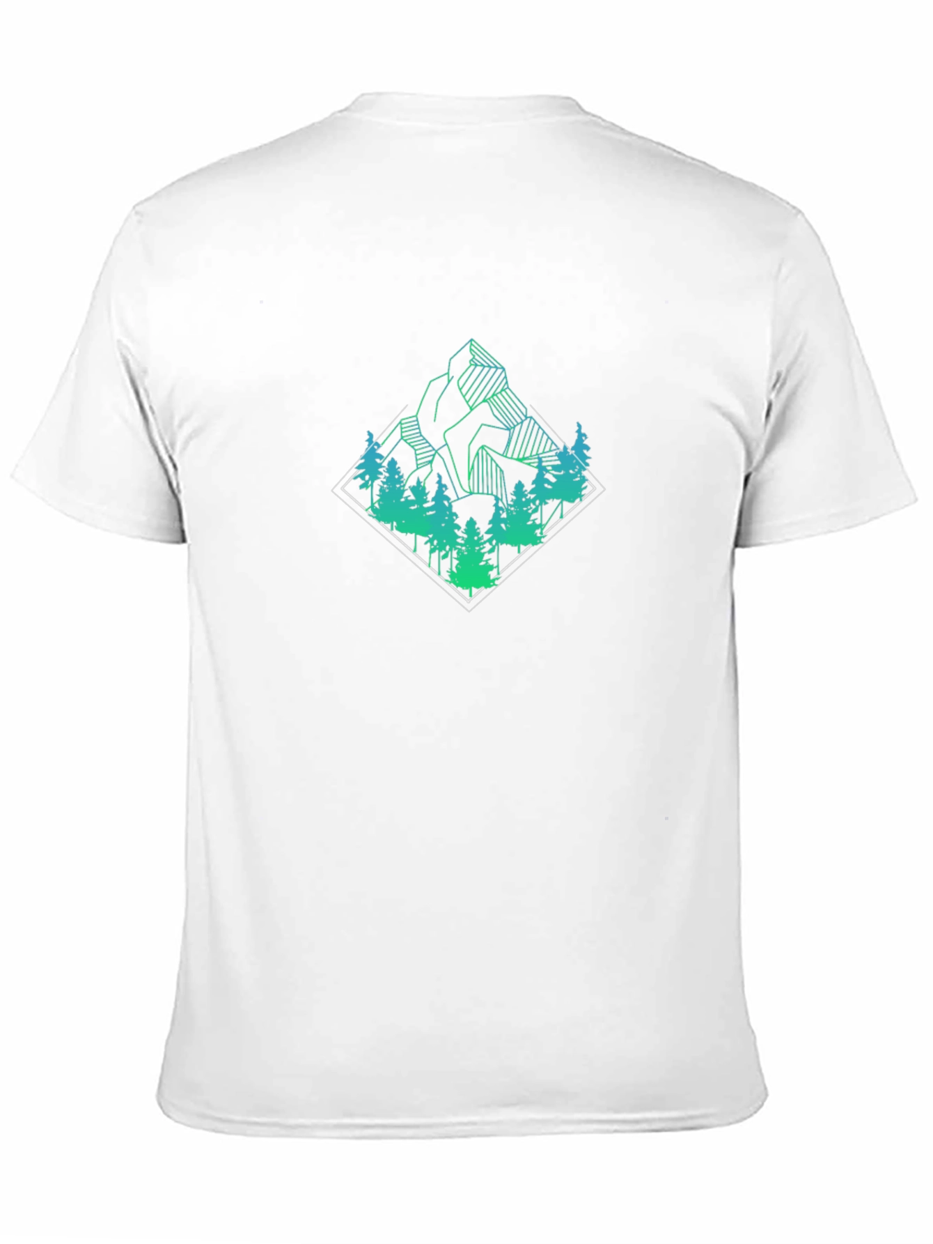 Mountain Forest Graphic Tee - Black
