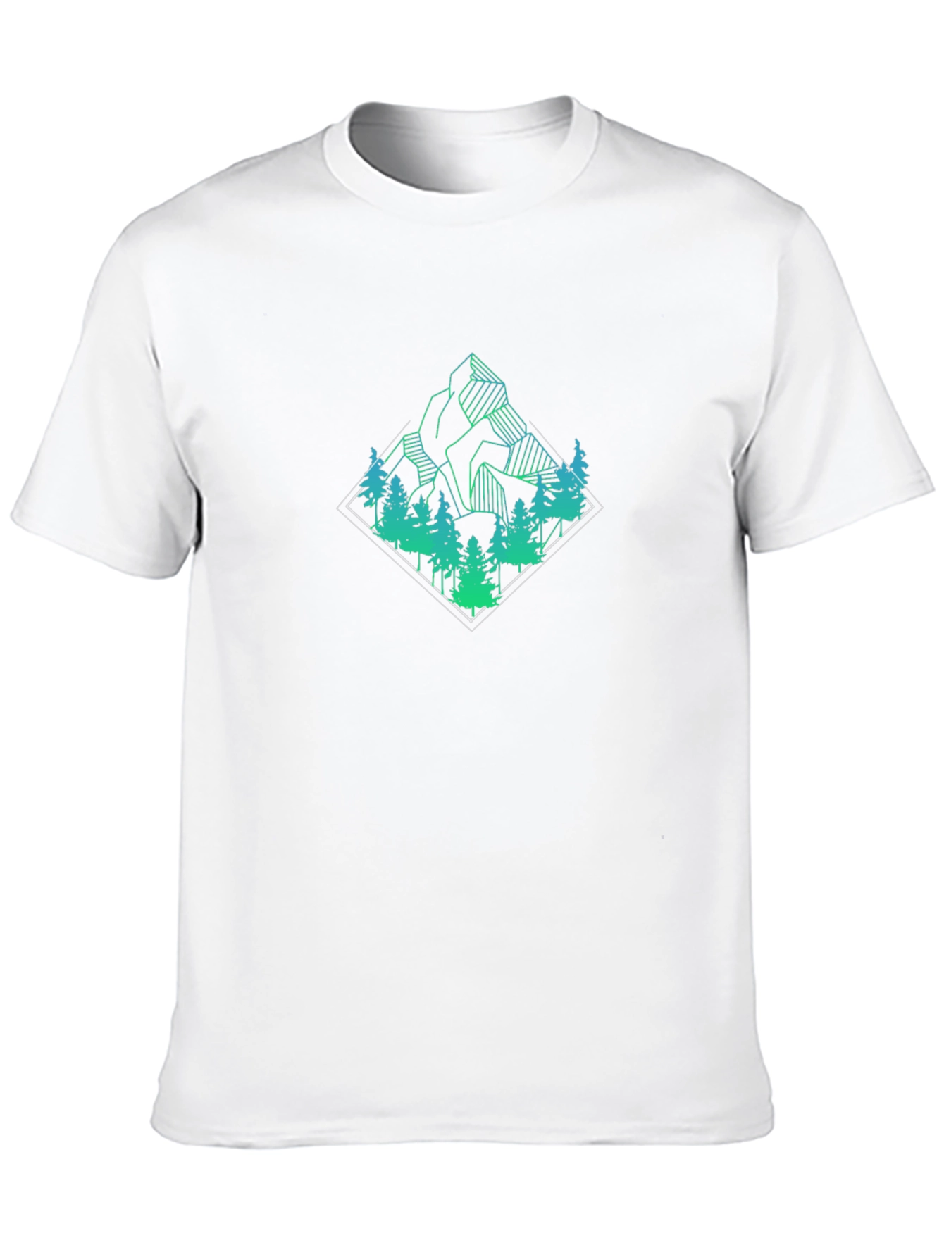 Mountain Forest Graphic Tee - Black