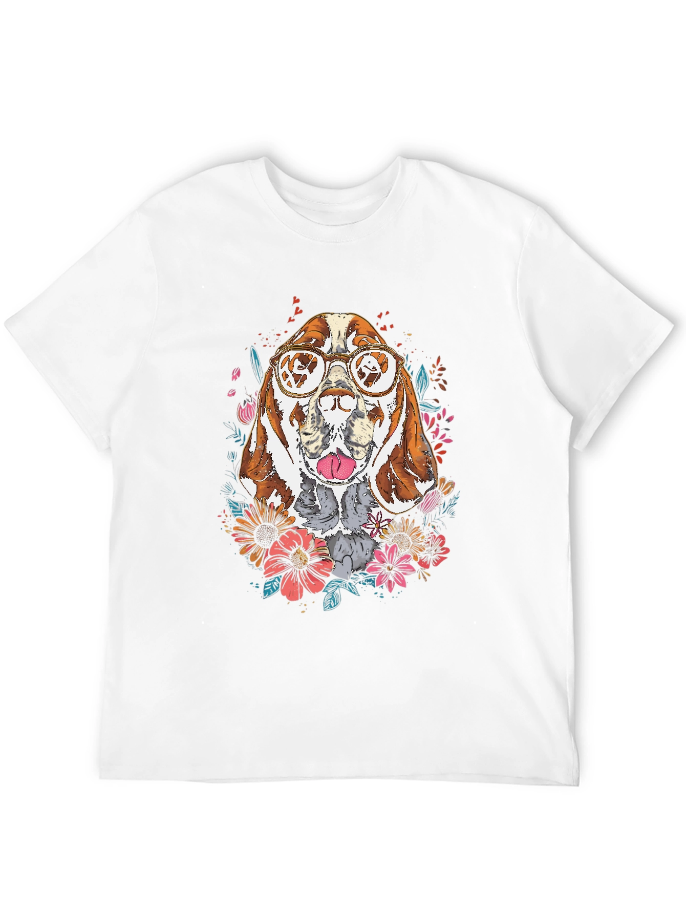 Dog with Glasses Graphic Tee