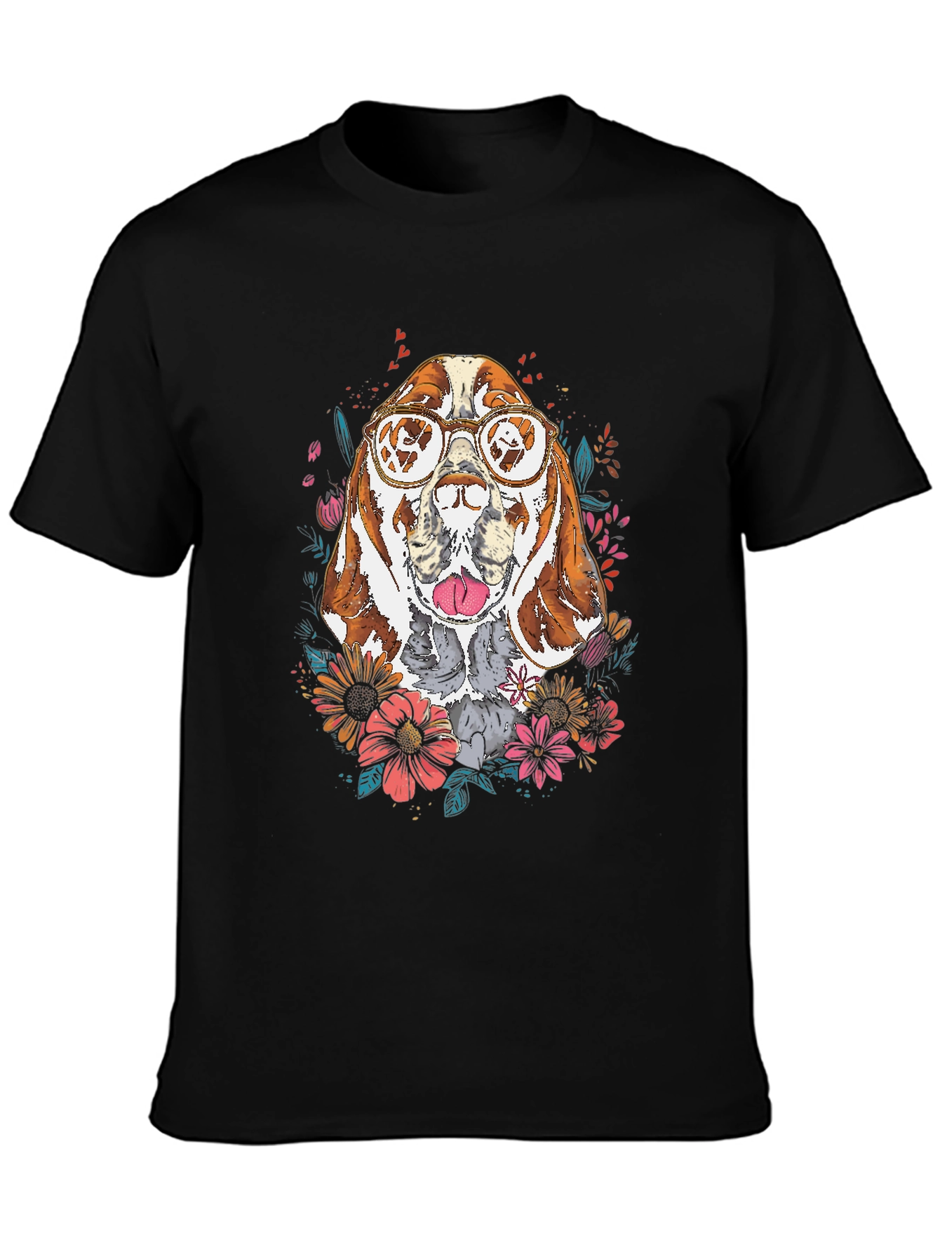 Dog with Glasses Graphic Tee