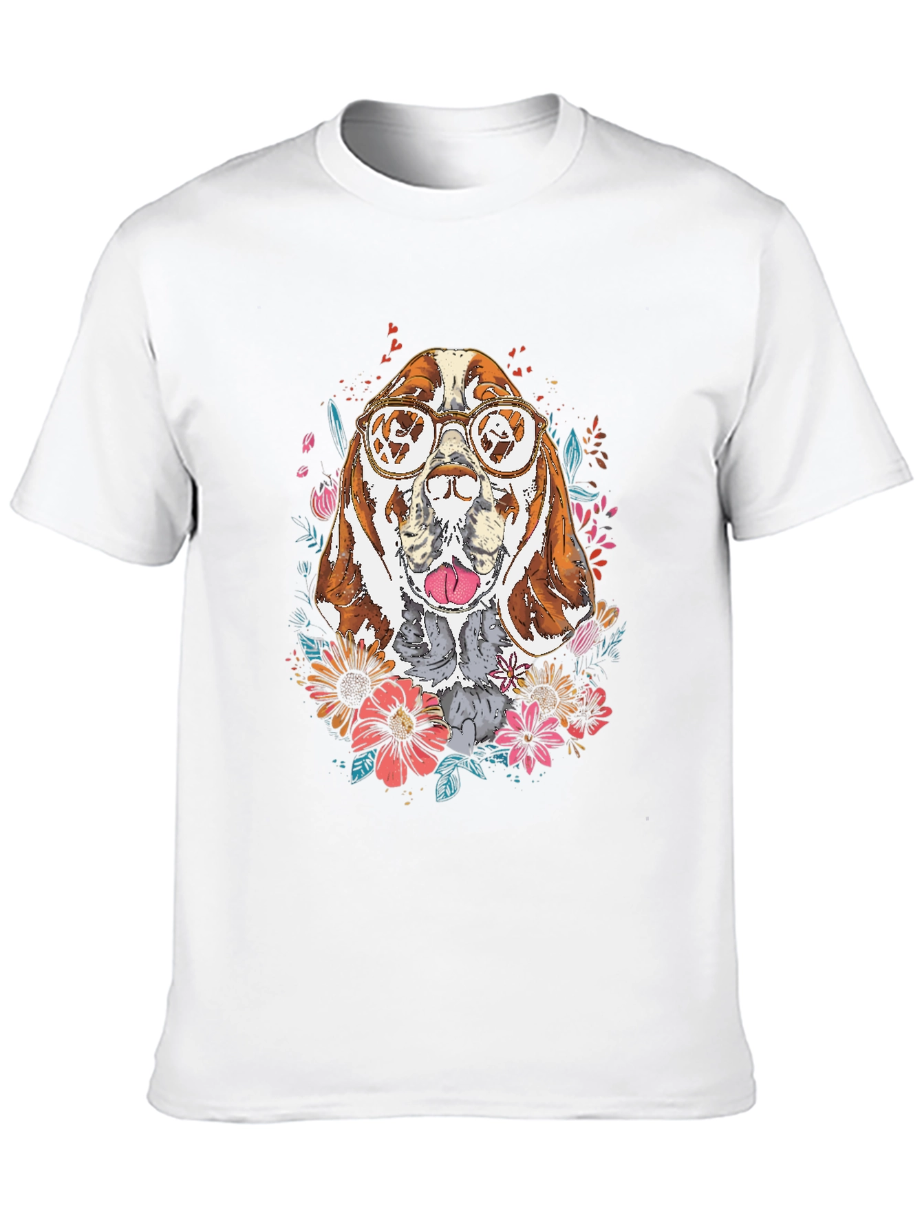 Dog with Glasses Graphic Tee