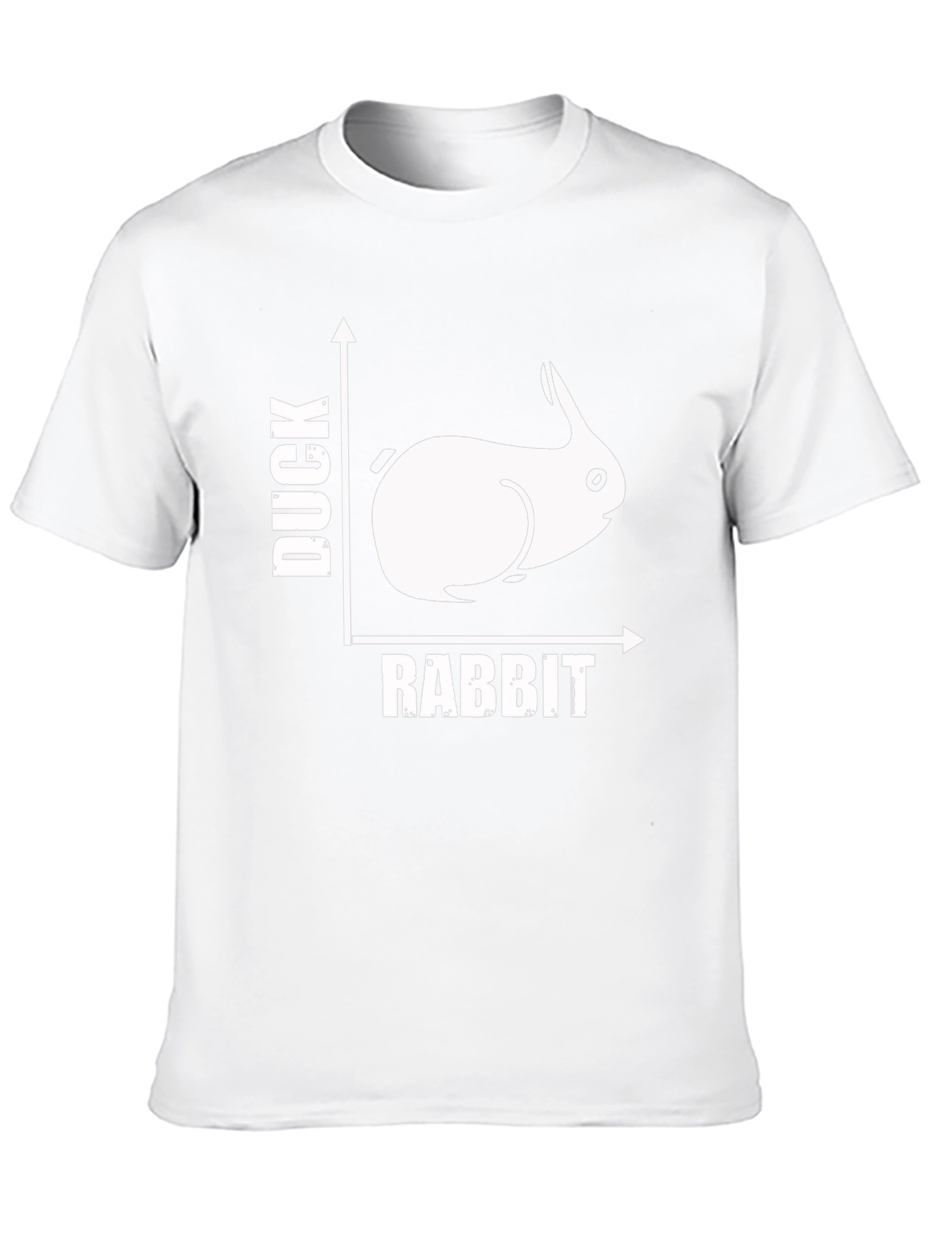 Duck Rabbit Illusion Graphic Tee - Mind-Bending Design