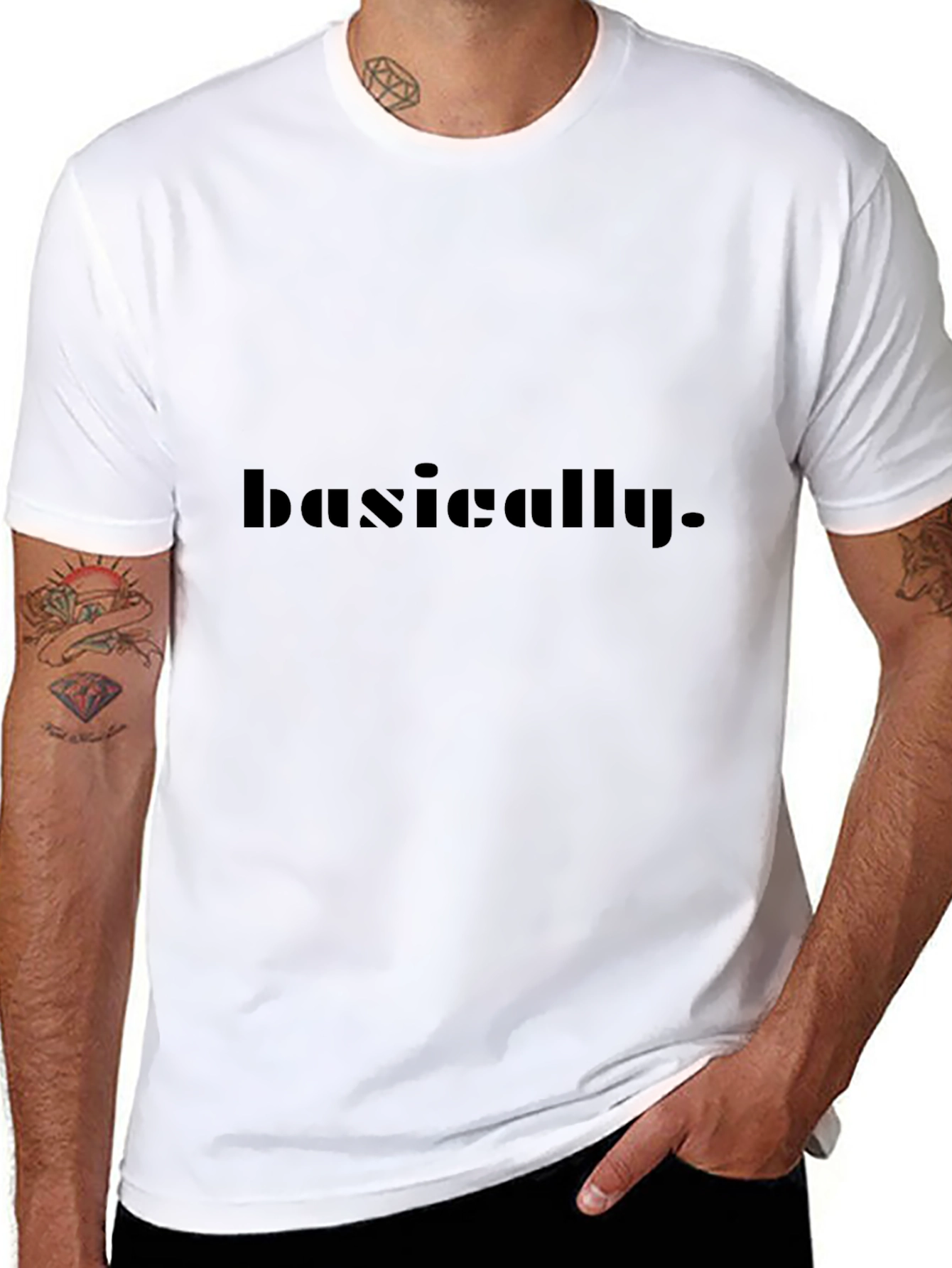 Basically Black Graphic Tee
