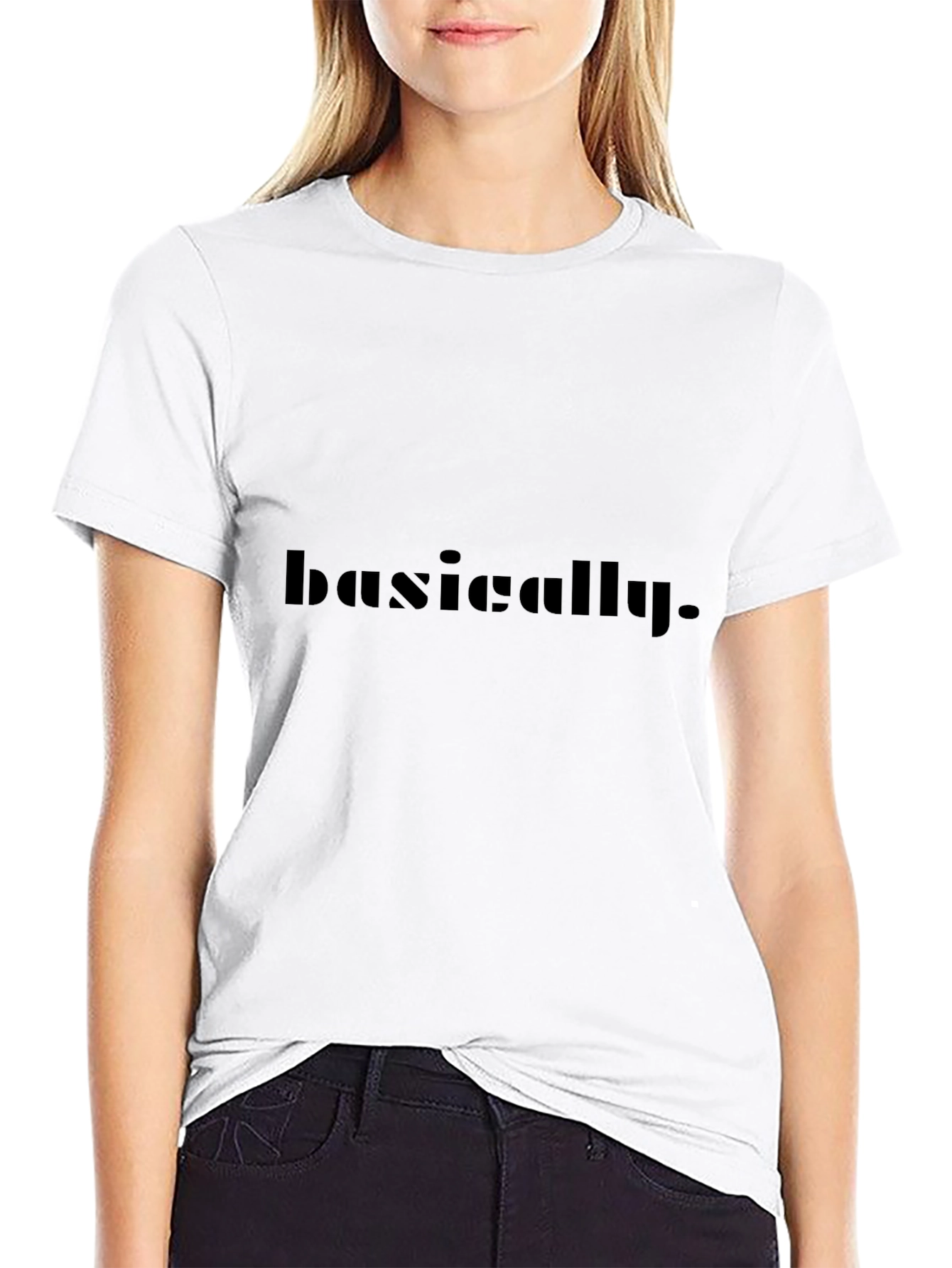 Basically Black Graphic Tee