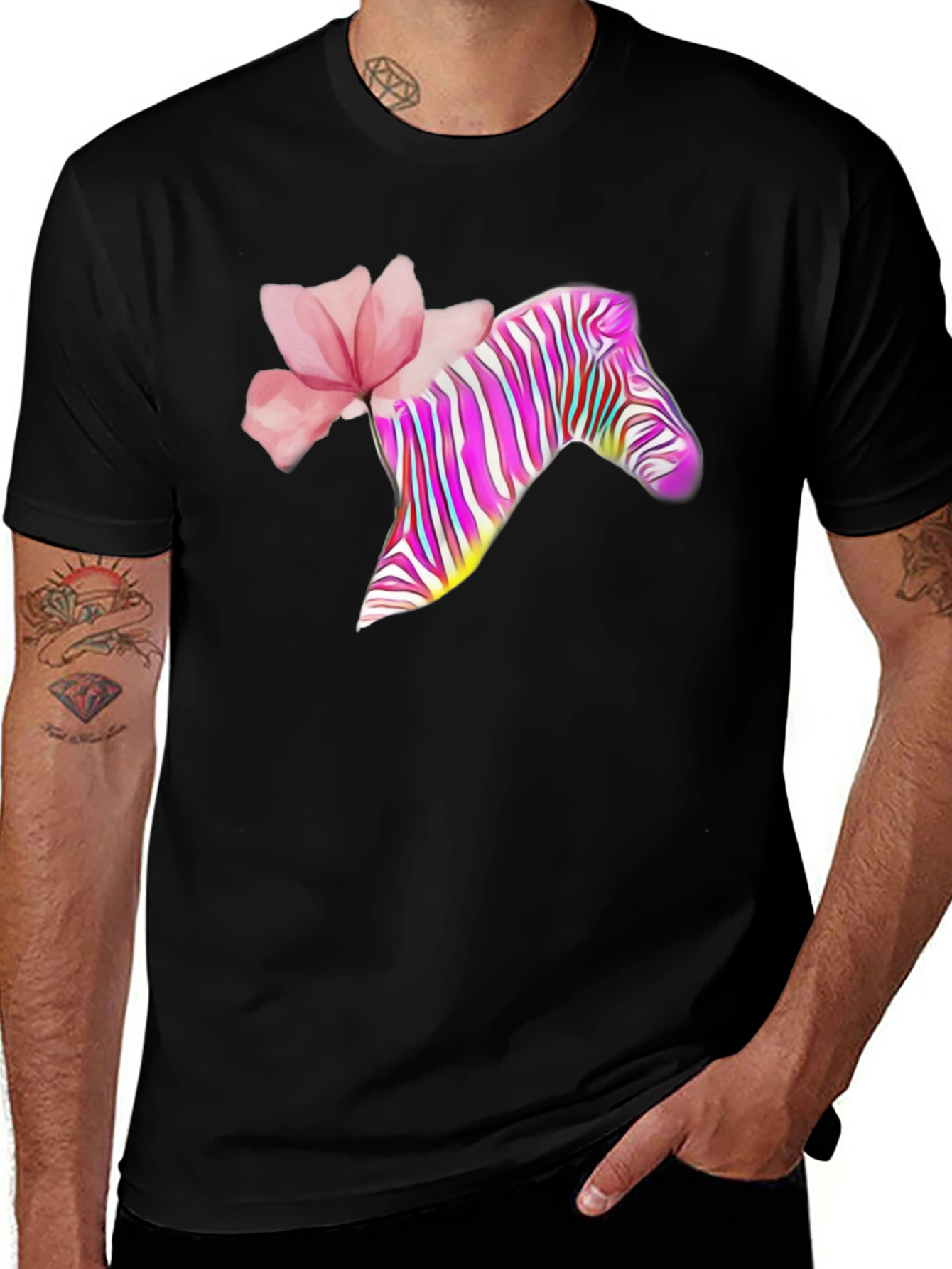 Zebra Stripe Graphic Tee