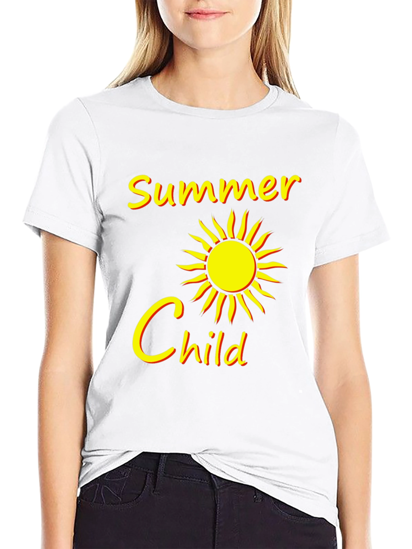 Summer Child Black Graphic Tee