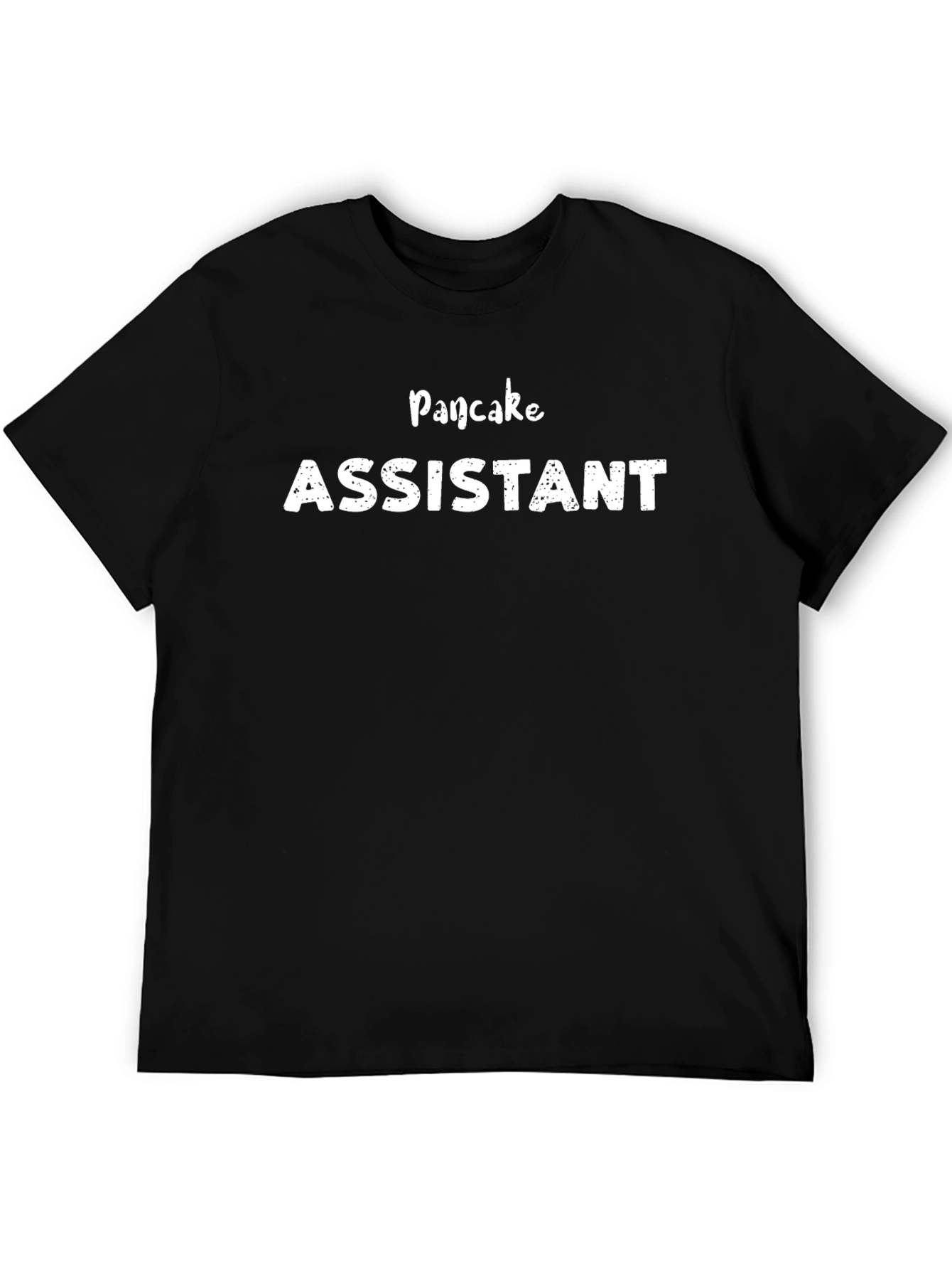 Pancake Assistant Black Graphic T-Shirt