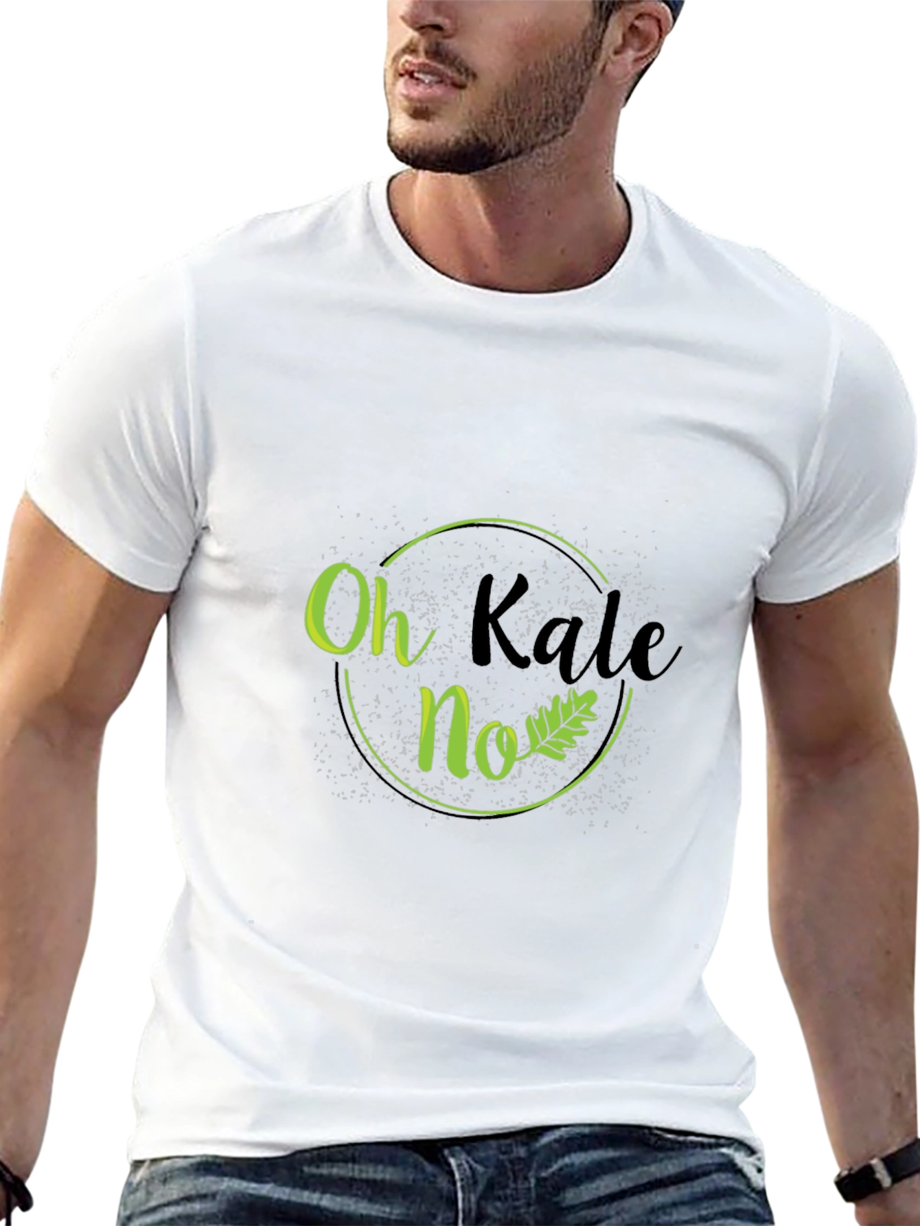 Oh Kale No T-Shirt - Funny Vegetarian Vegan Tee