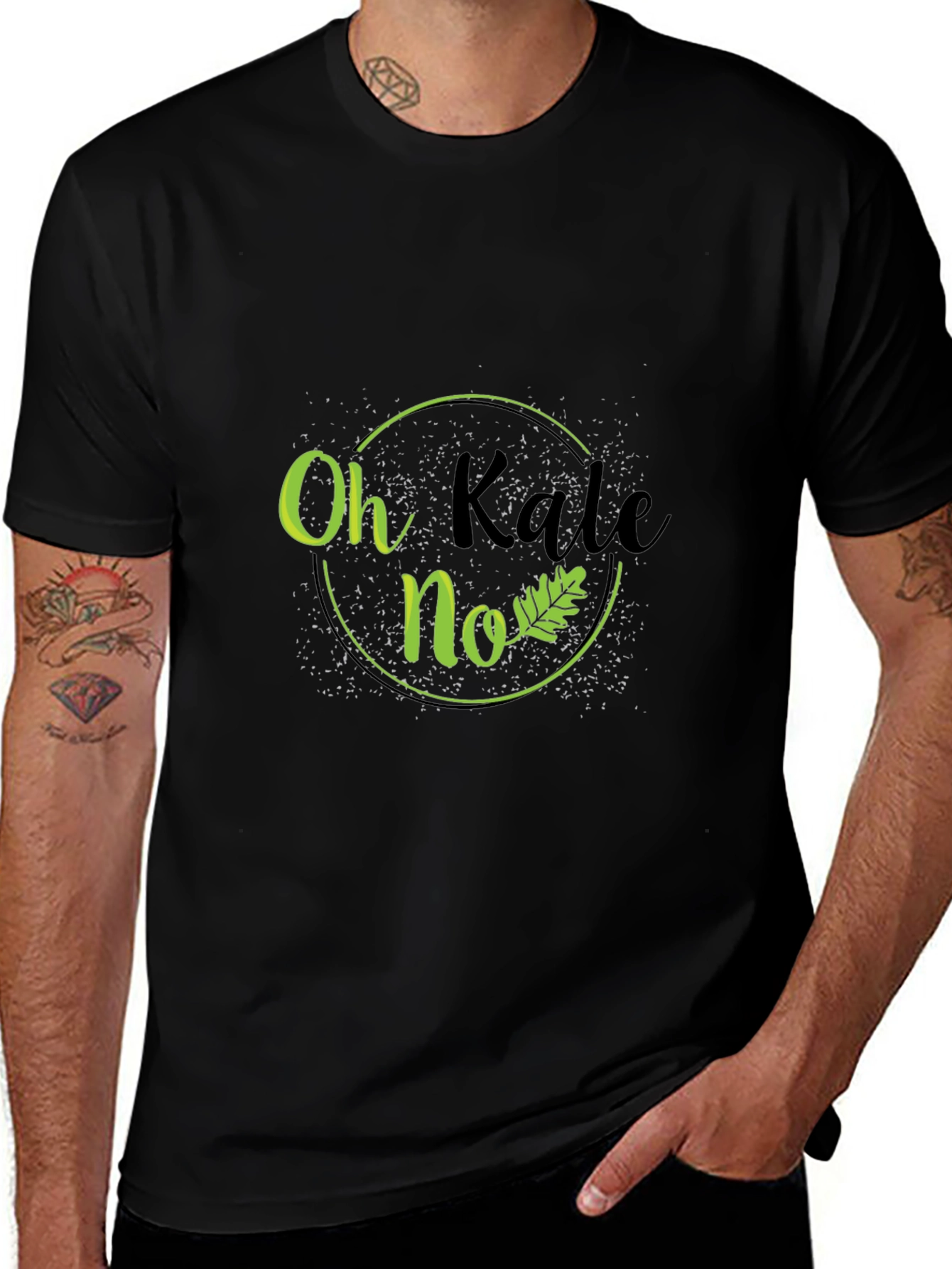 Oh Kale No T-Shirt - Funny Vegetarian Vegan Tee