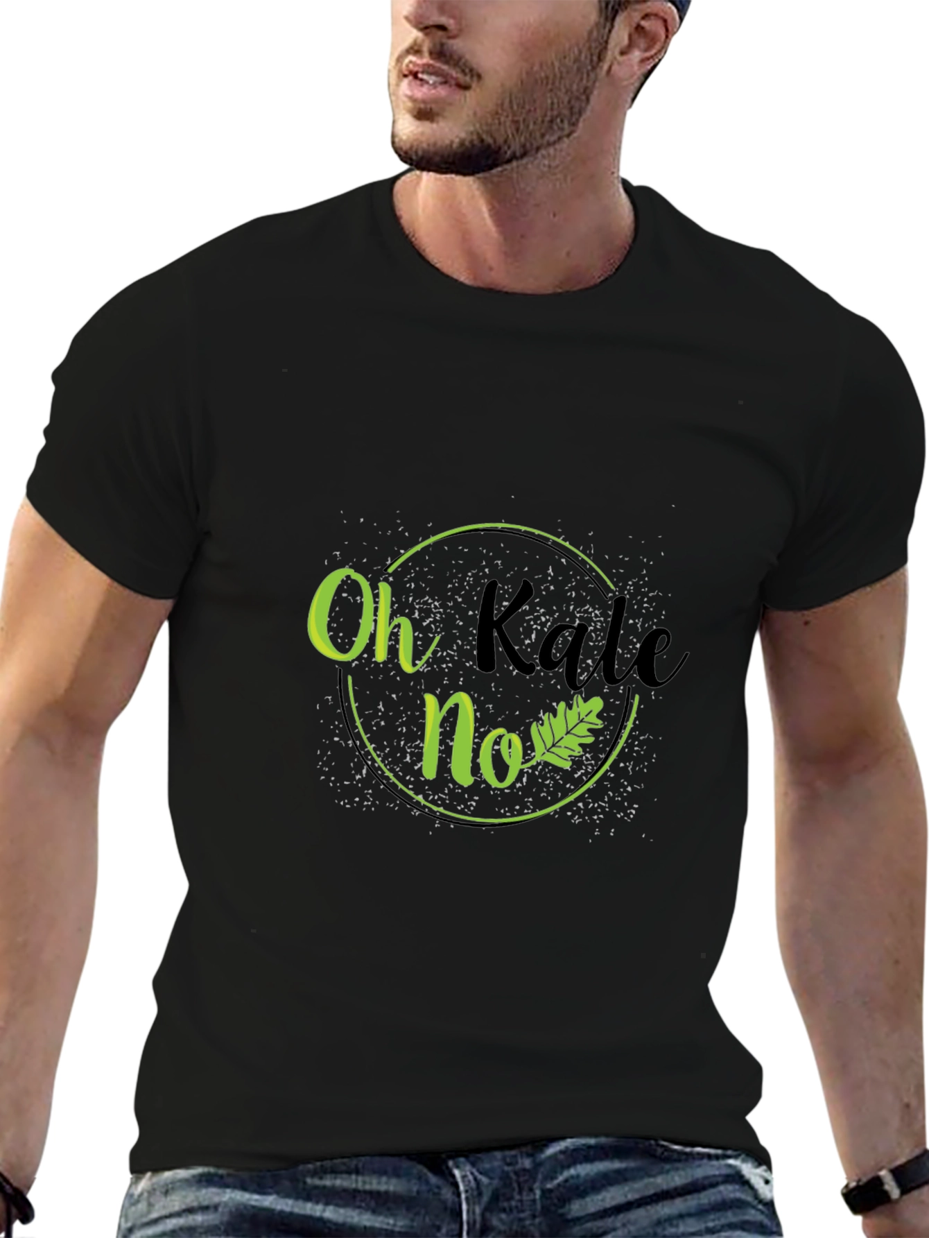 Oh Kale No T-Shirt - Funny Vegetarian Vegan Tee