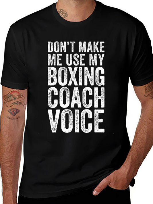 Boxing Coach Voice Funny T-Shirt