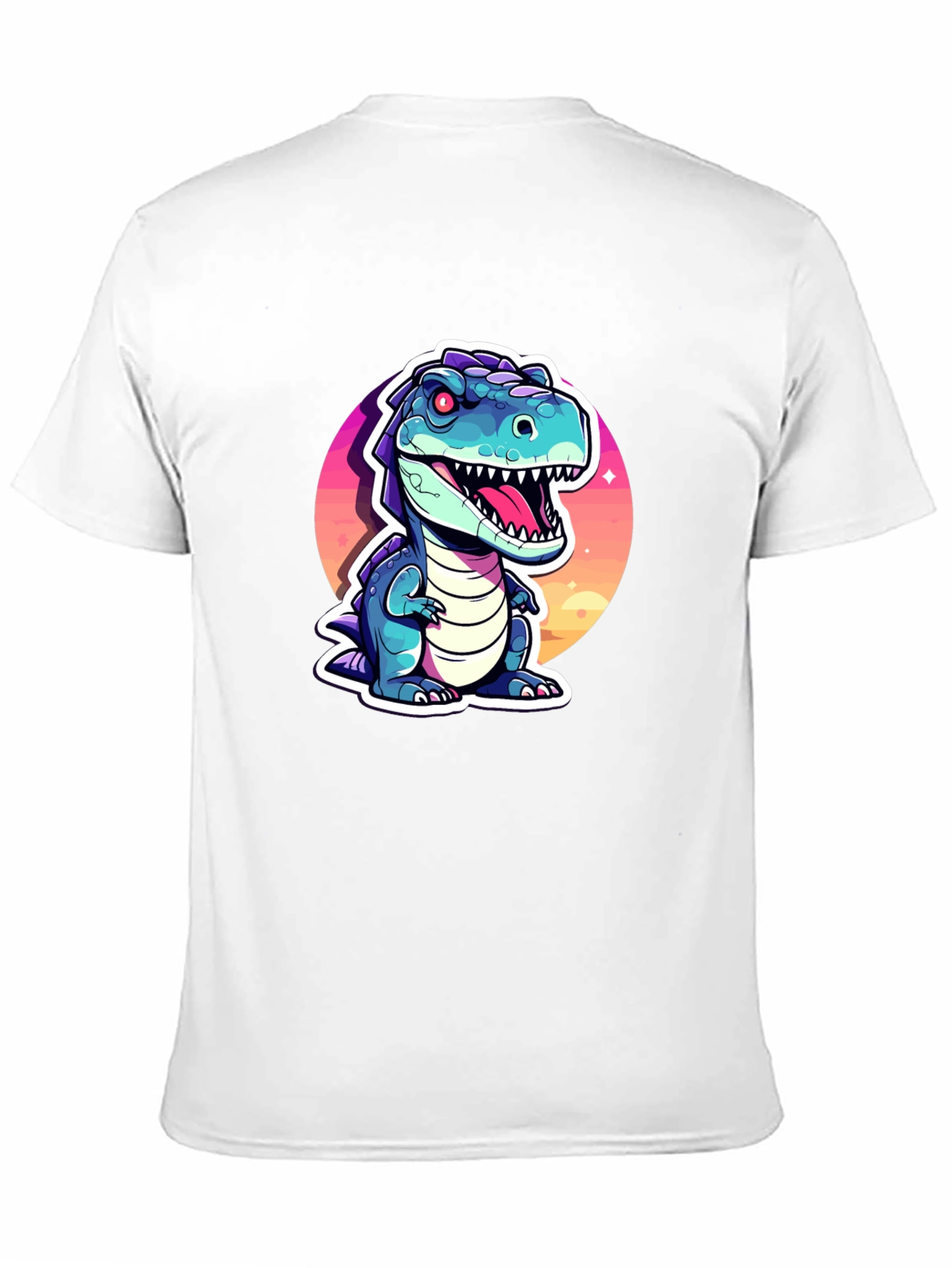 Cartoon Dinosaur Graphic Tee