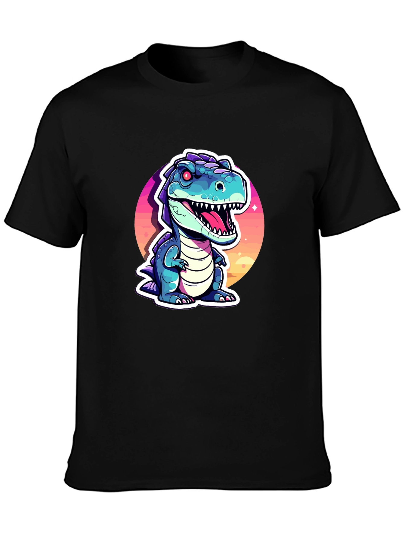 Cartoon Dinosaur Graphic Tee