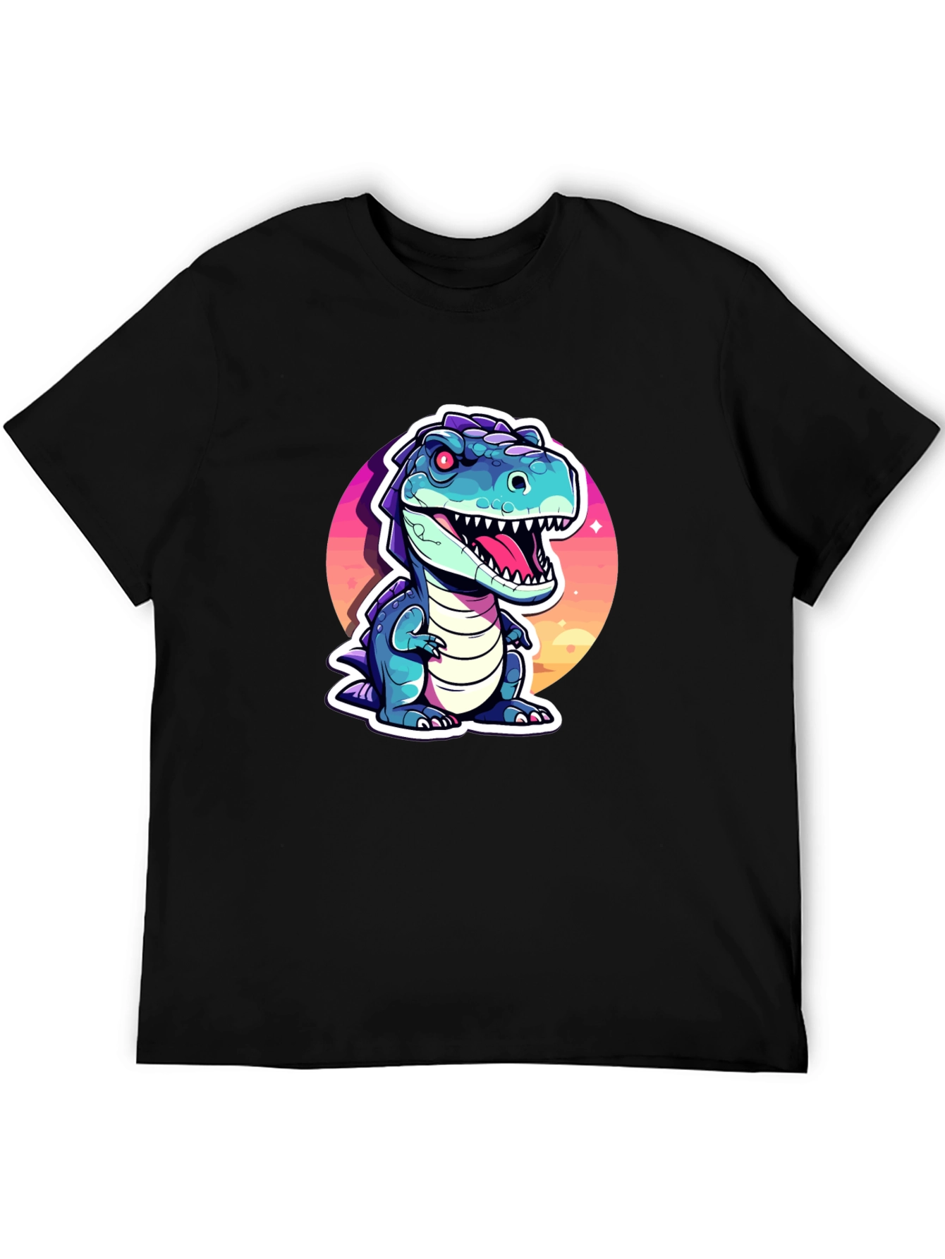 Cartoon Dinosaur Graphic Tee