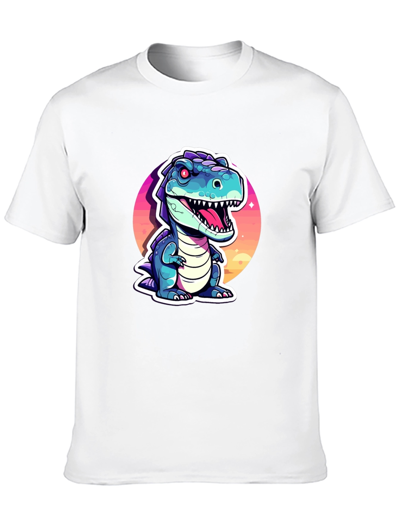 Cartoon Dinosaur Graphic Tee