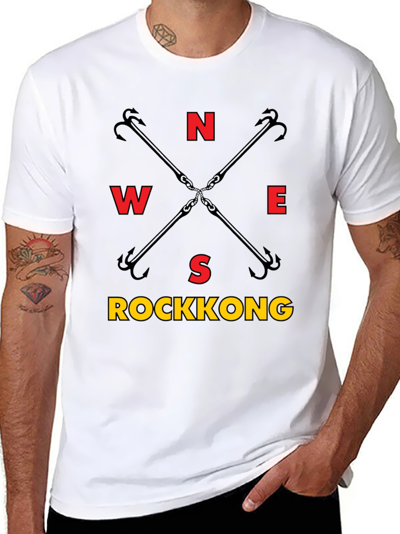 Rockkong Compass Black T-Shirt