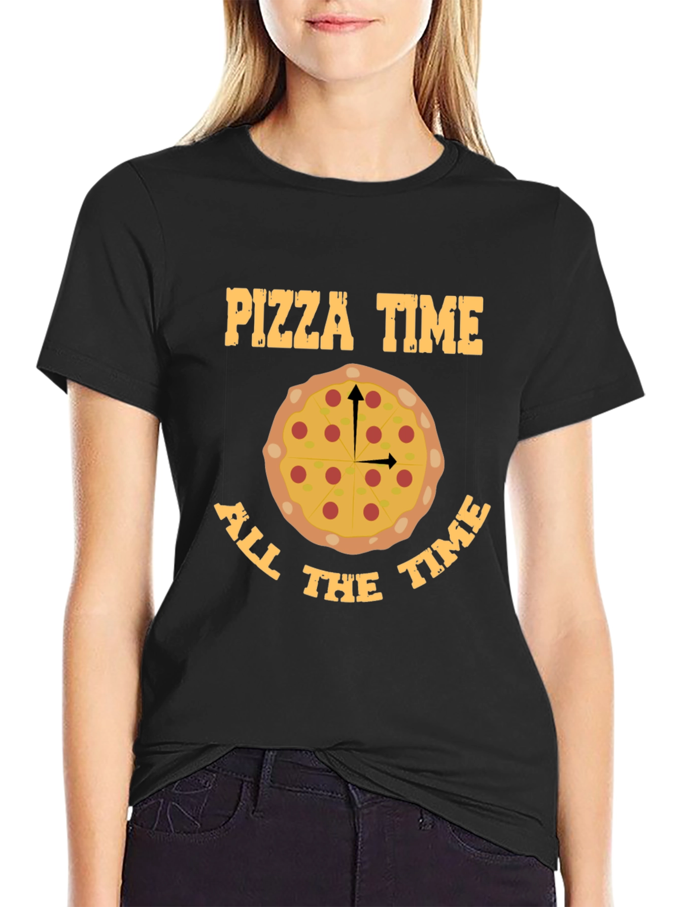 Pizza Time All The Time Graphic Tee