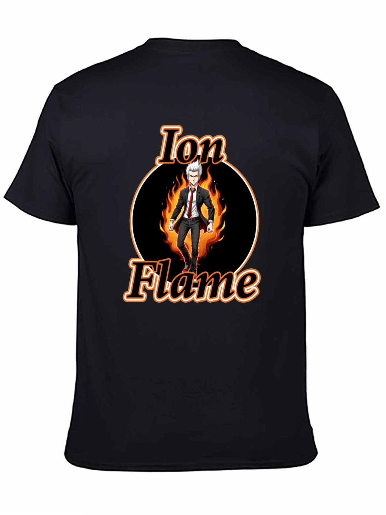 Ion Flame Graphic Tee - Black