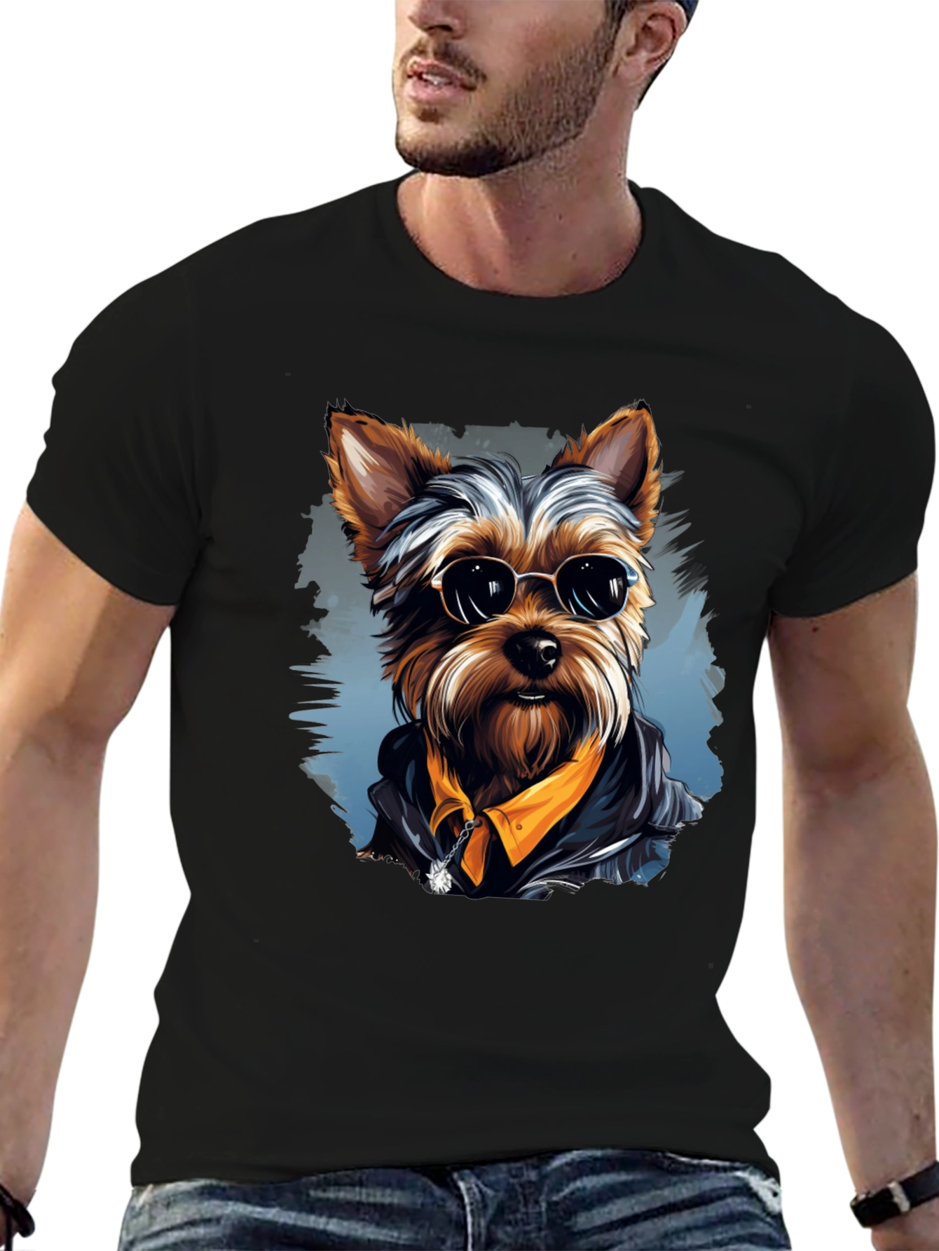 Cool Dog Graphic T-Shirt - Stylish Canine Tee