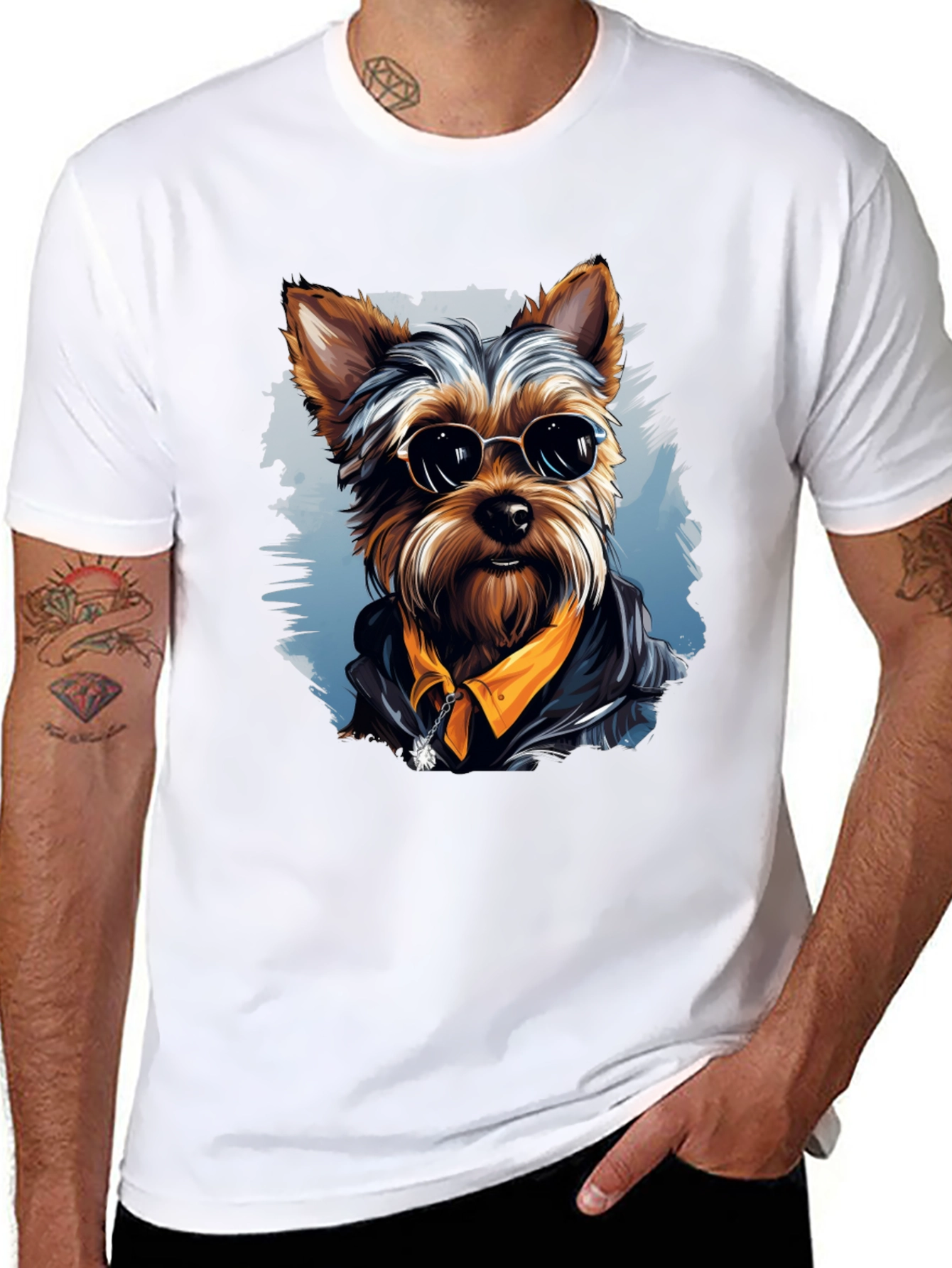 Cool Dog Graphic T-Shirt - Stylish Canine Tee