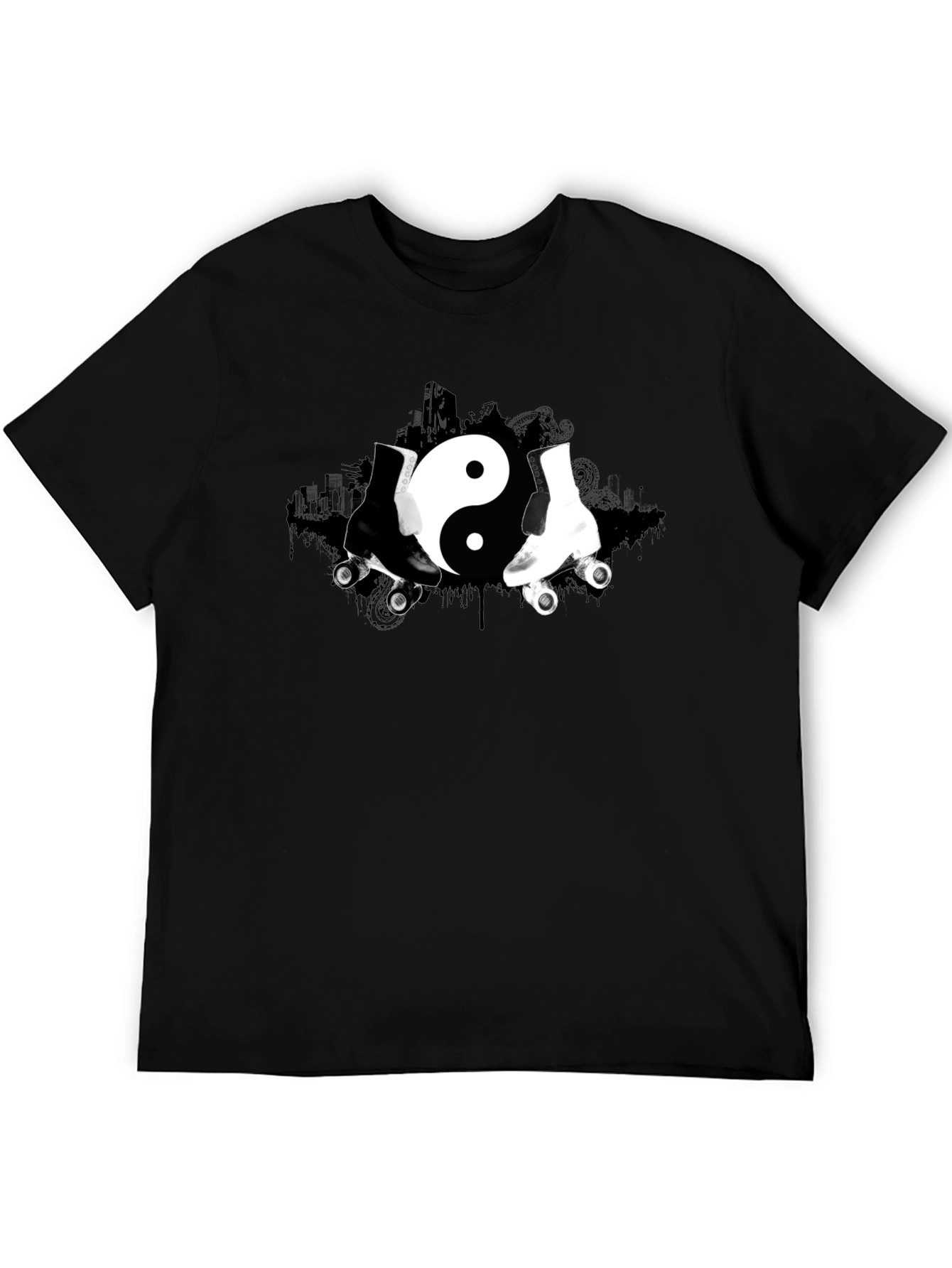 Yin Yang Roller Skate Graphic Tee