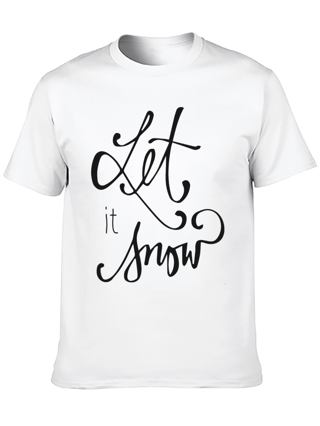 Let It Snow Black T-Shirt