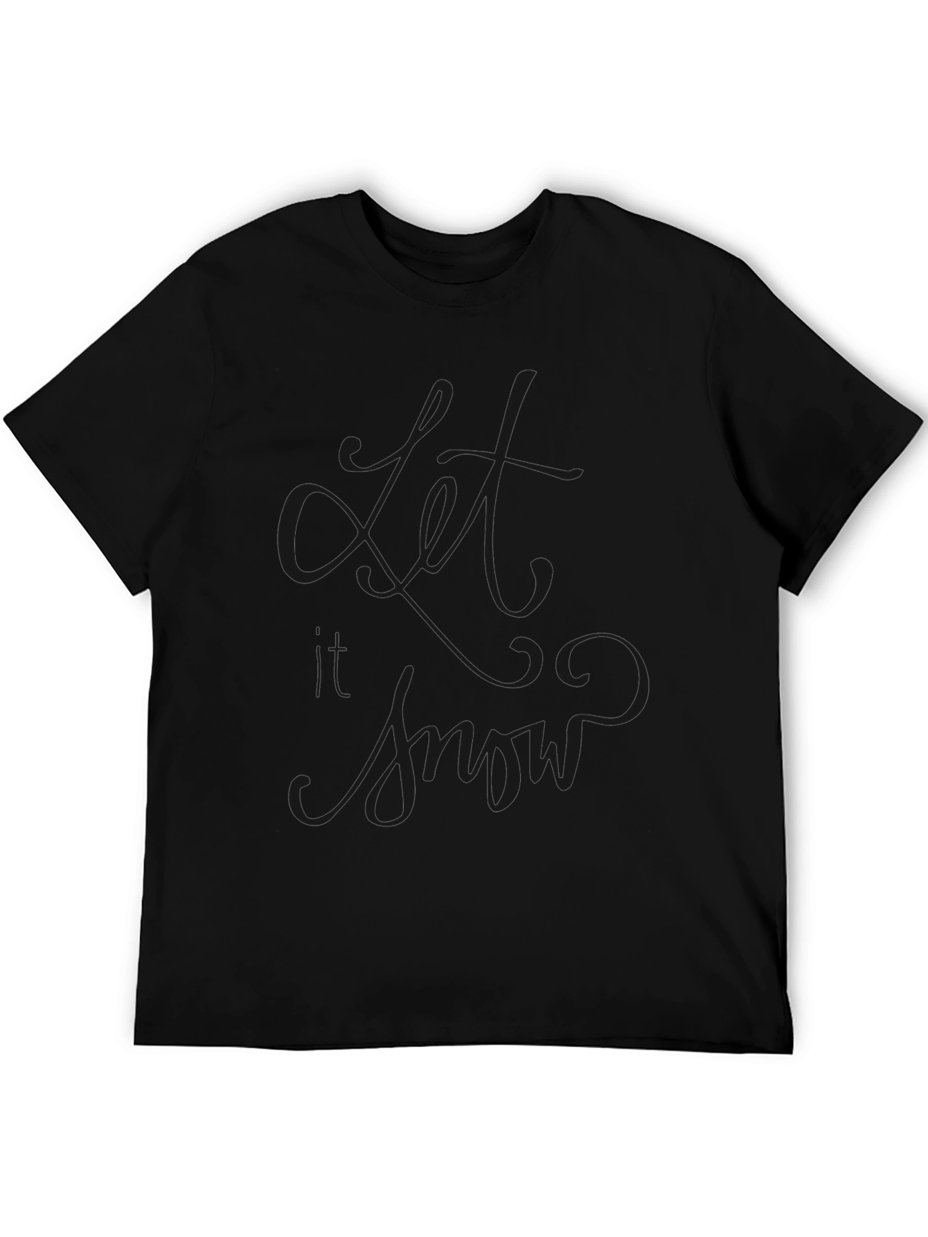 Let It Snow Black T-Shirt