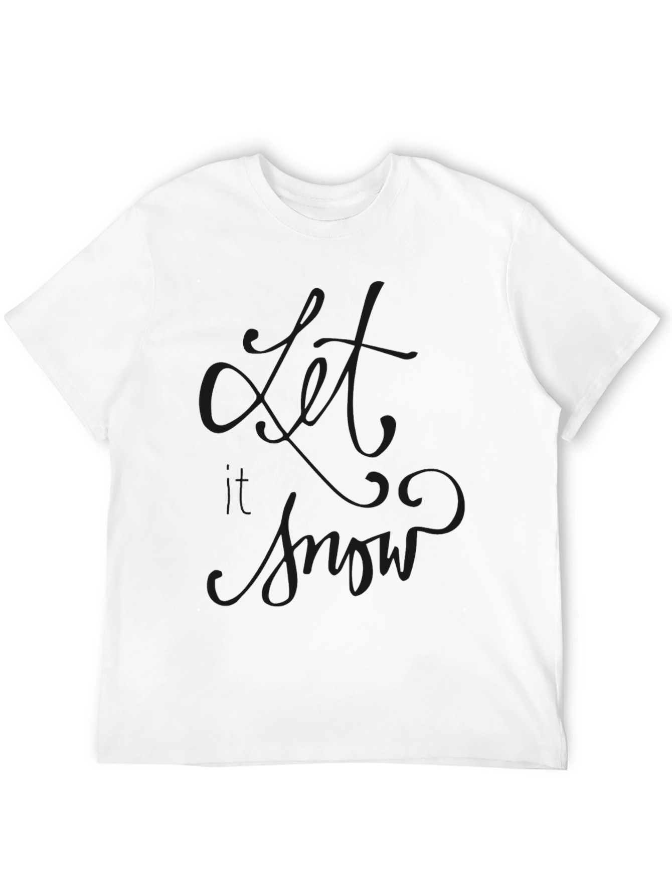 Let It Snow Black T-Shirt