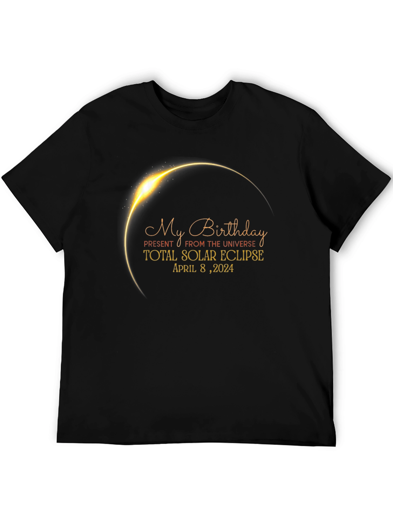 Total Solar Eclipse Birthday T-Shirt April 8 2024